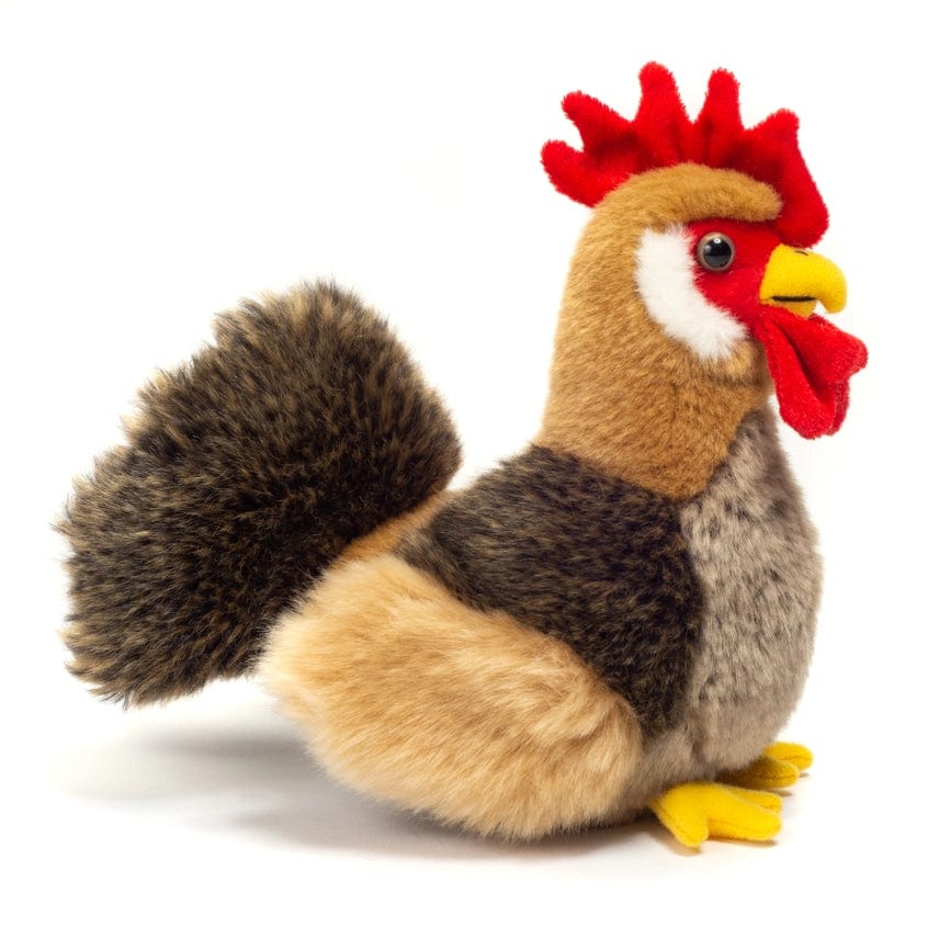 Plush Chickens Hen and Rooster Eco Friendly by Teddy Hermann Cute! brown 16 cm、mySite、g9winljtr