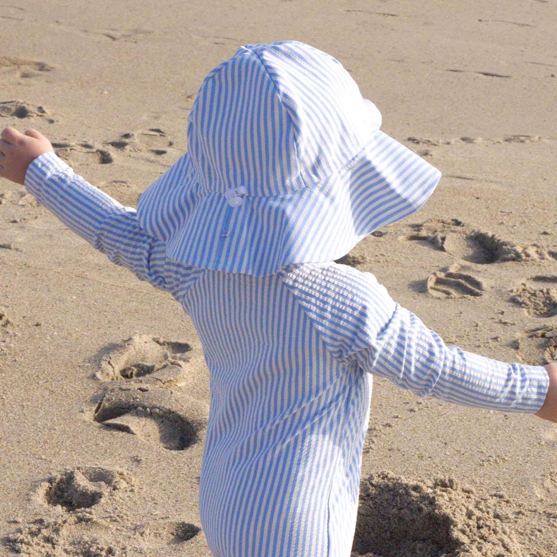  Printed Sun Hat | Seersucker Blue、mySite、layawaytickets