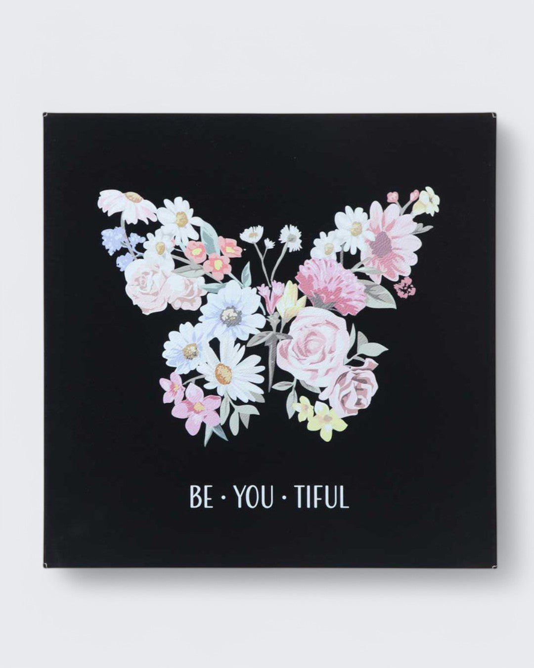 BeYouTiful Inspirational Art Floral Butterfly Wall Hanging、mySite、topwebapps
