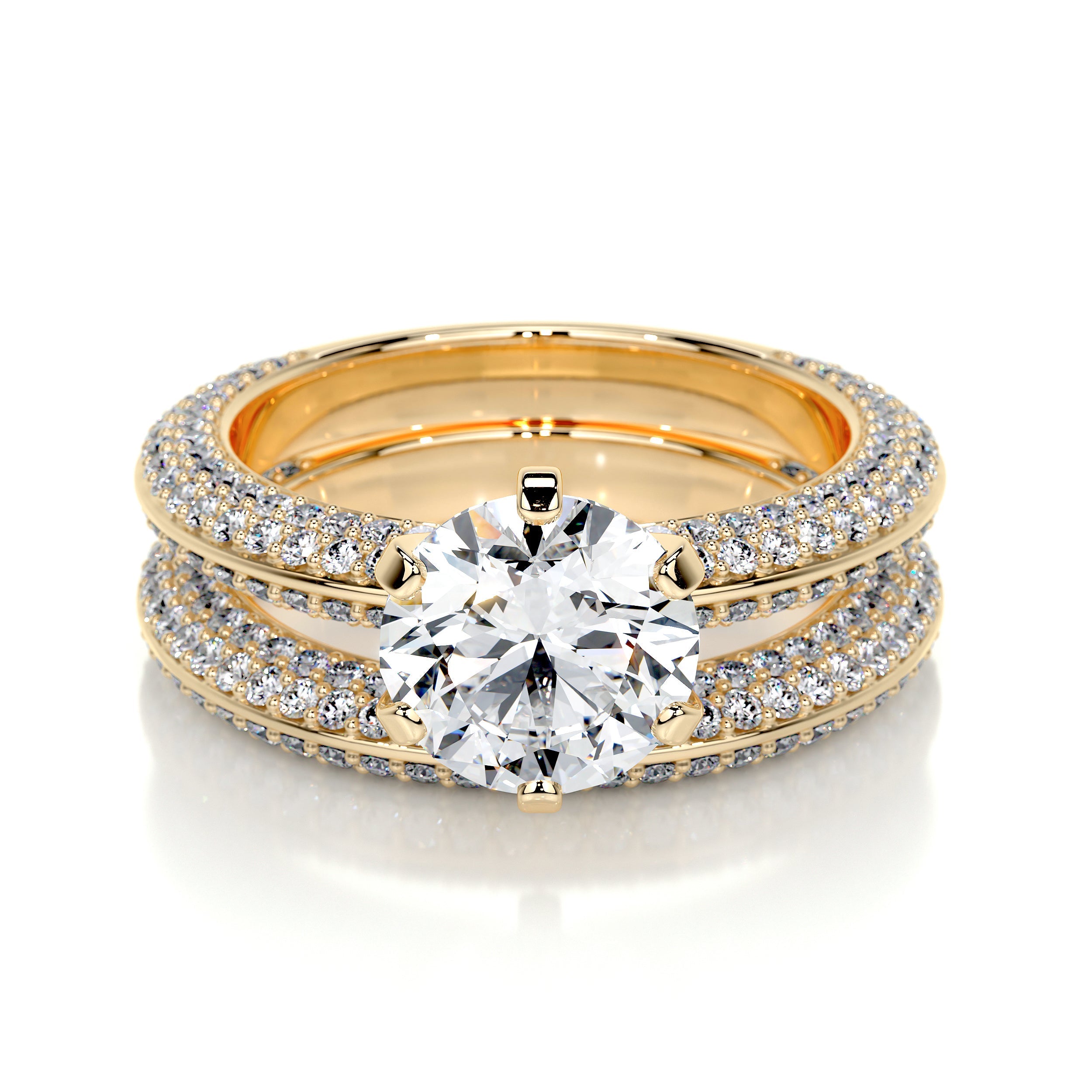 Haven Lab Grown Diamond Bridal Set -18K Yellow Gold、mySite、hinf8tx79