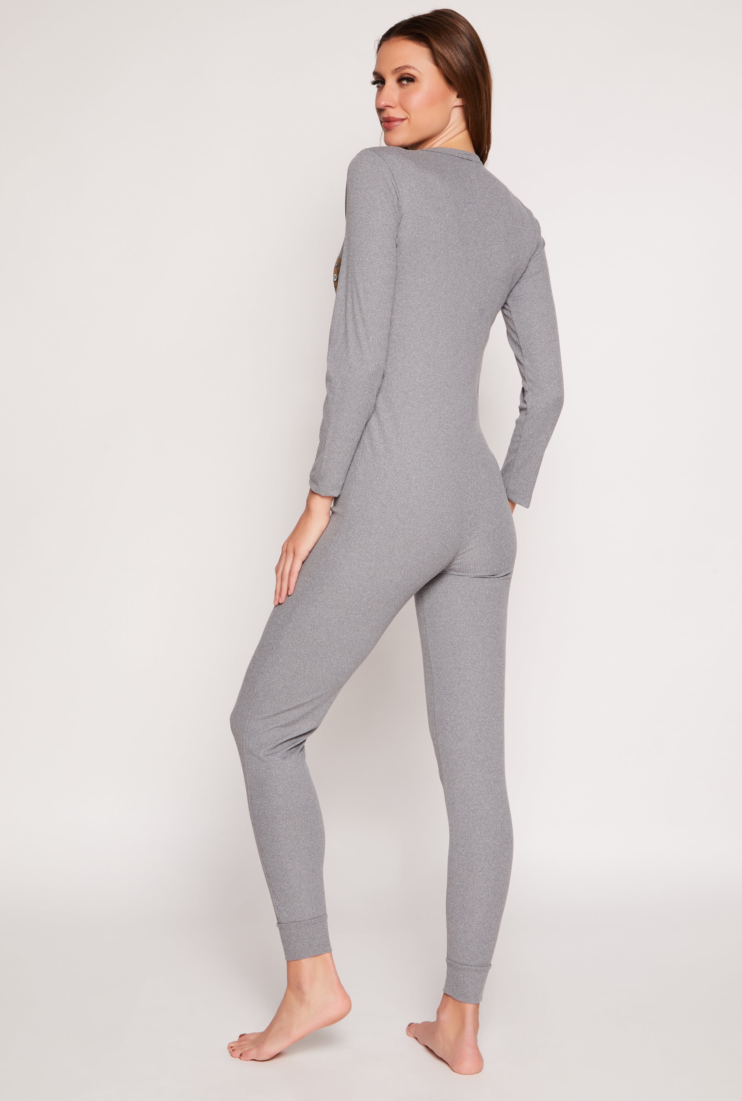 Ribbed Bearly Awake Embroidered Onesie Pajamas、mySite、camillekostekn