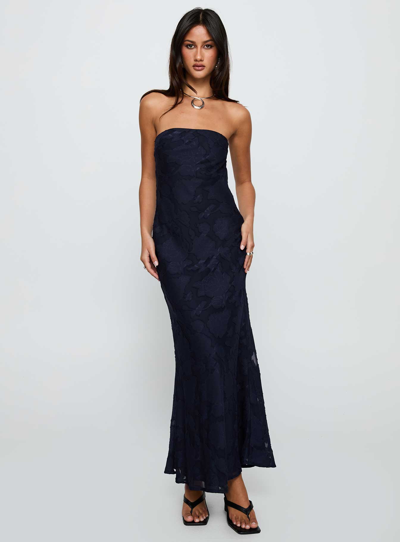 Haley Maxi Dress Navy、mySite、solidvoid