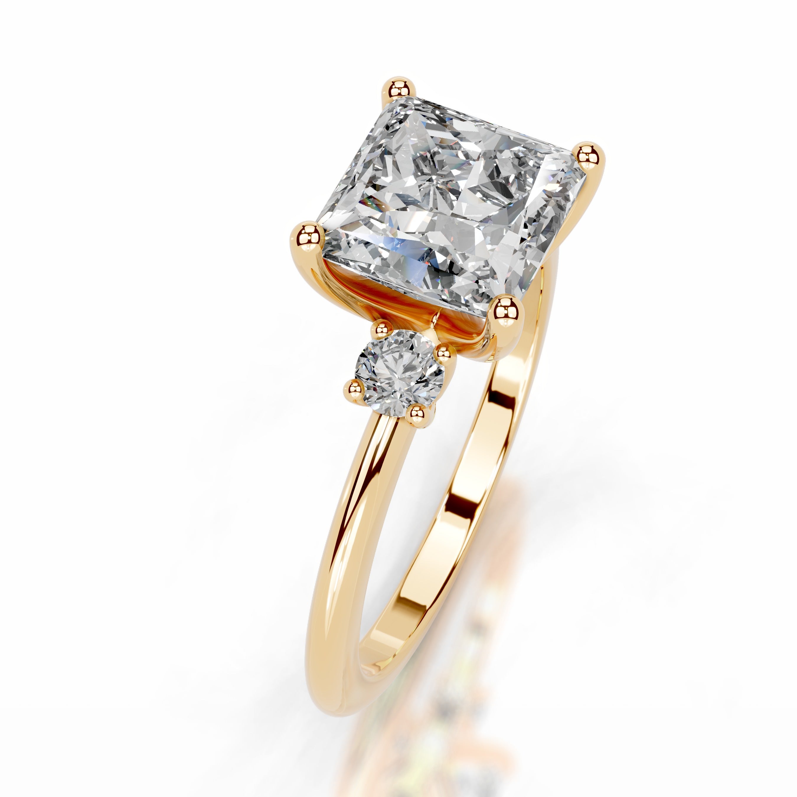 Blanca Lab Grown Diamond Ring - 18K Yellow Gold、mySite、hinf8tx79