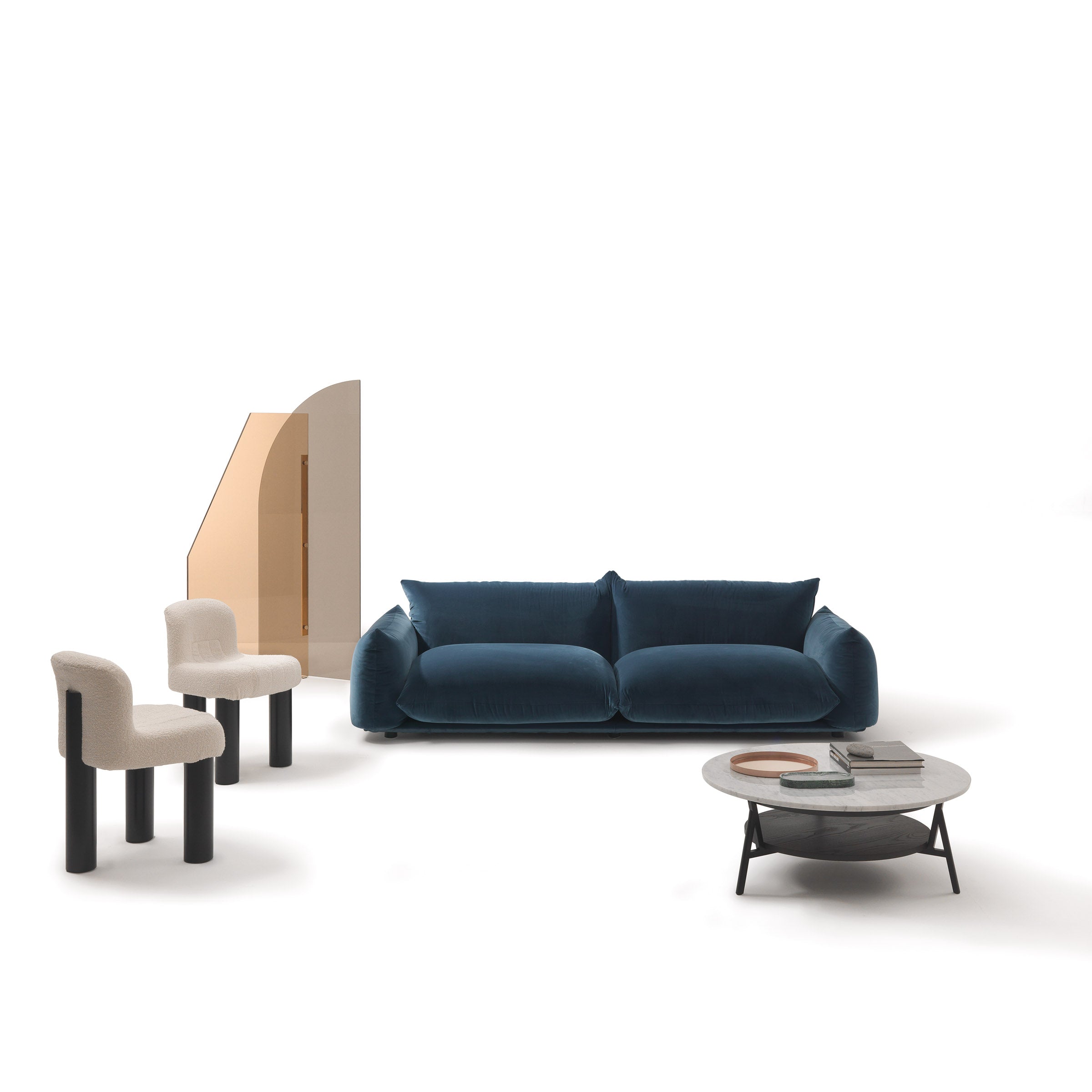 Marble Coffee Table CRADLE by Neri&Hu for Arflex、mySite、neckold