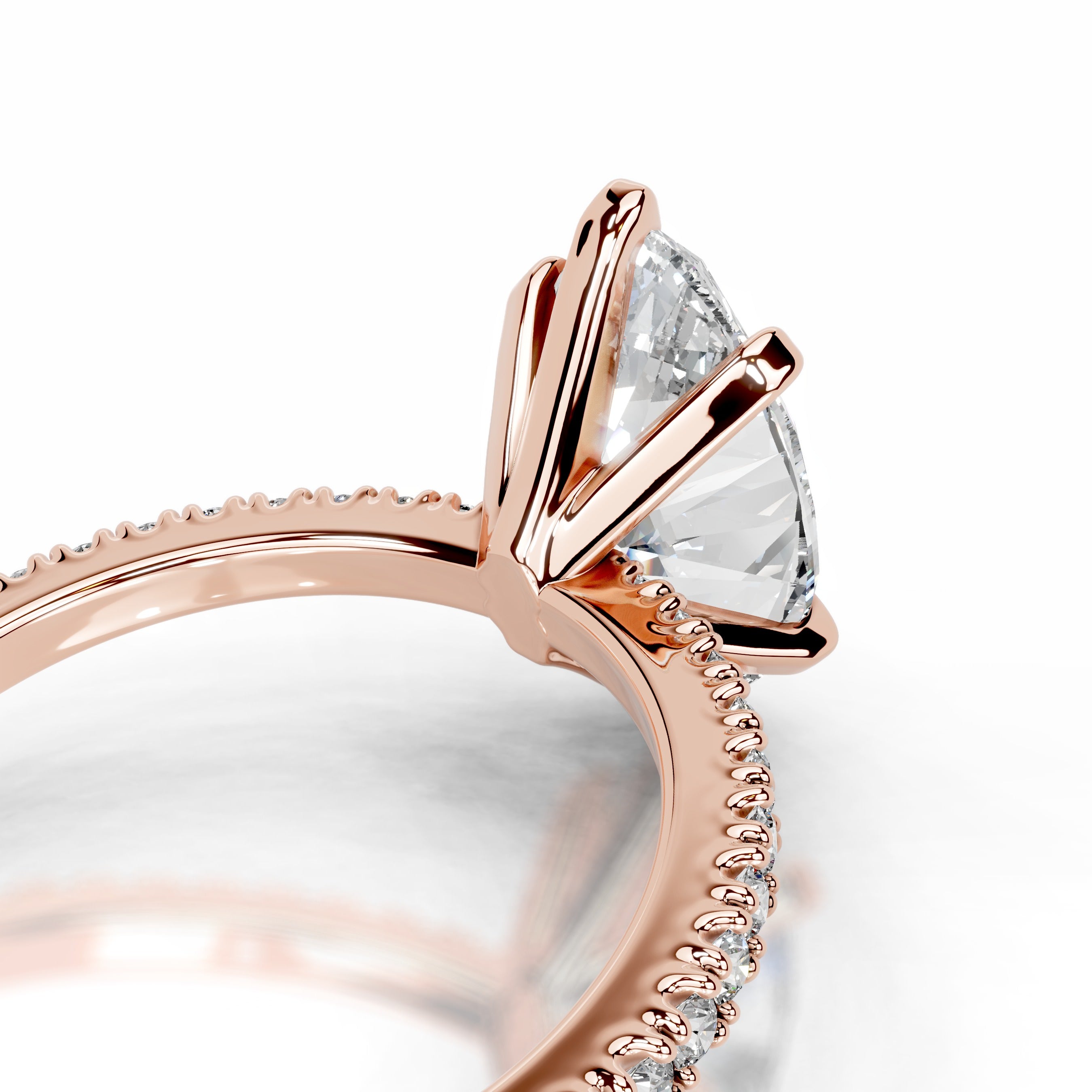 Luisana Lab Grown Diamond Ring - 14K Rose Gold、mySite、hinf8tx79