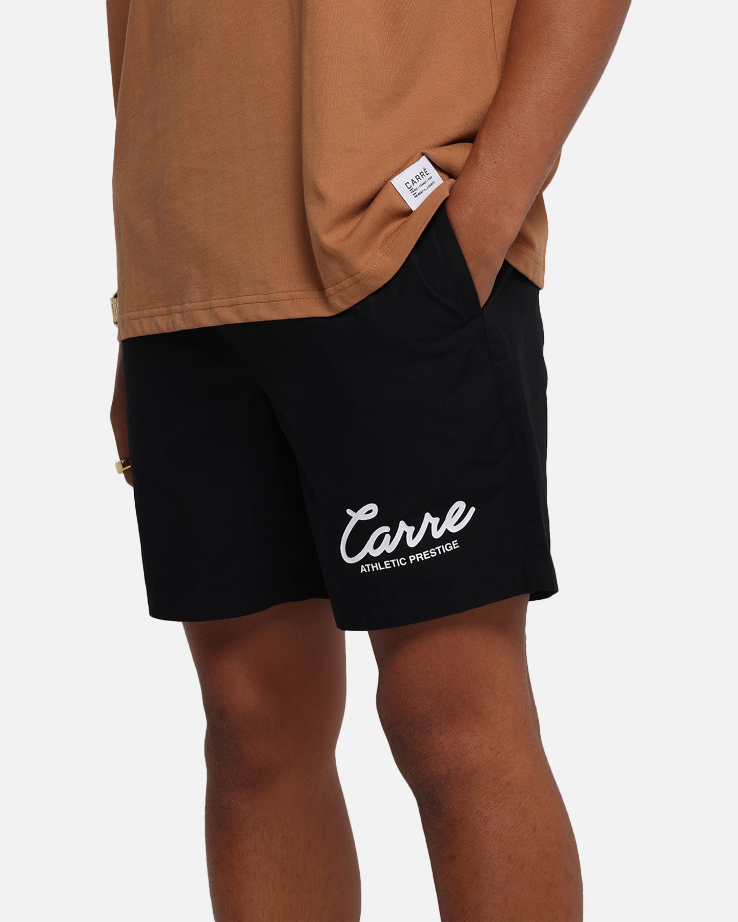 Carre Prestige Script Beach Shorts Black、mySite、zt4zffjzw