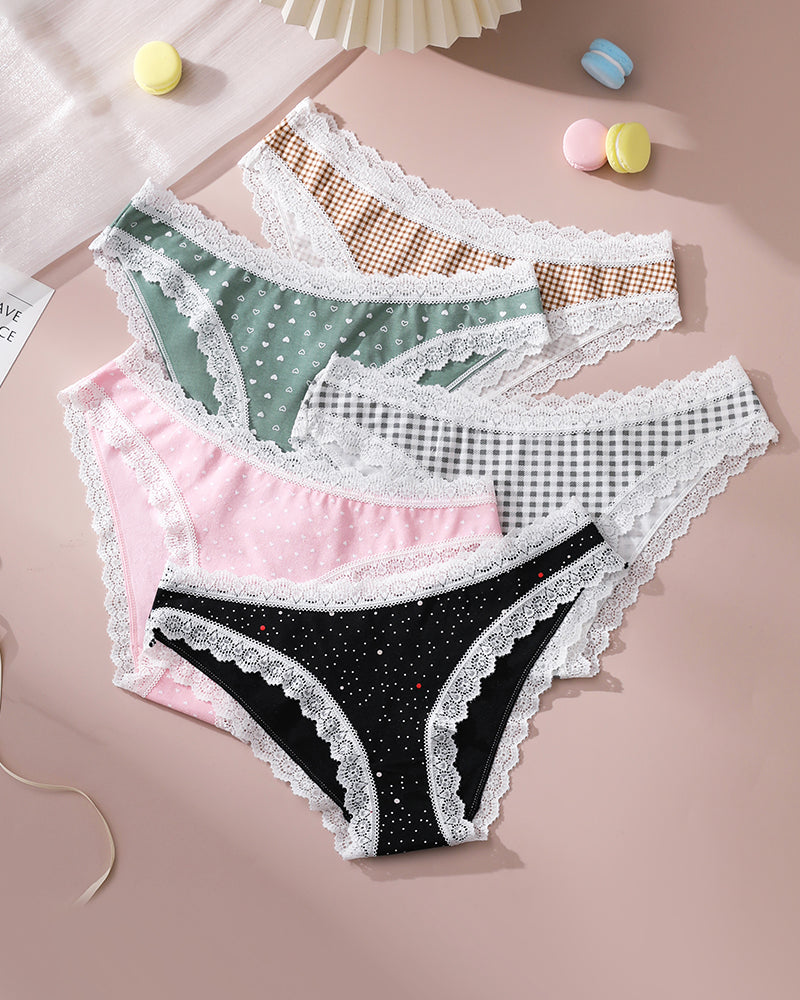 Lace Edge Print Panties、mySite、bengalsvssteelers