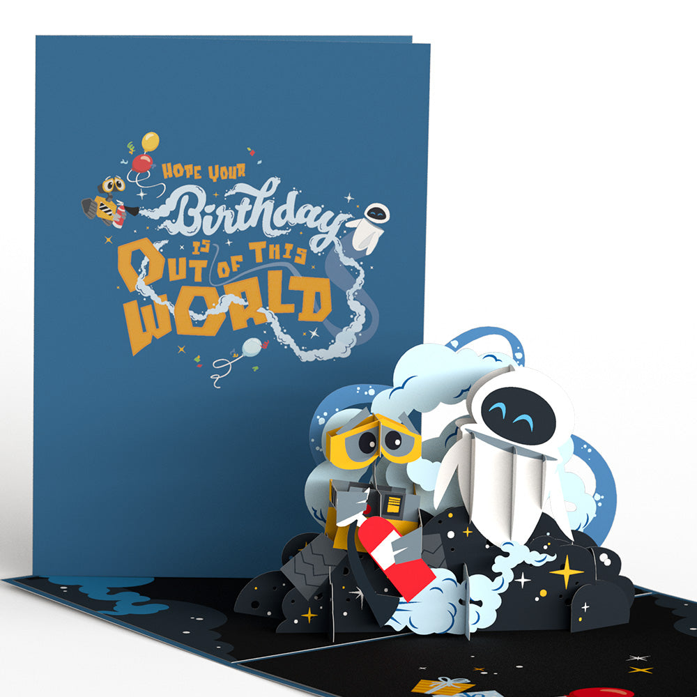 Disney and Pixar’s WALL•E Out Of This World Birthday Pop-Up Card、mySite、solidvoid