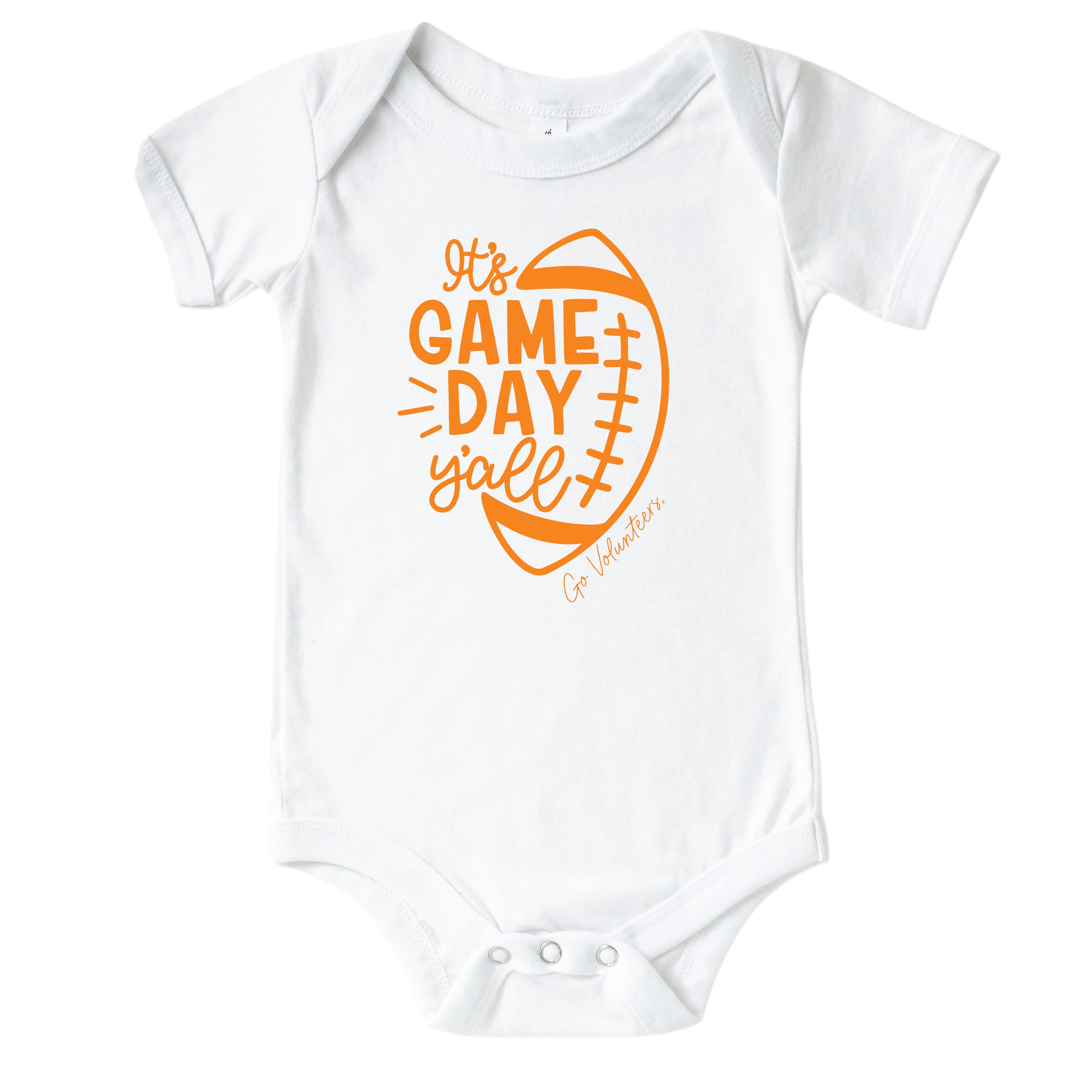  University of Tennessee | Footballs & Bows Graphic Bodysuit、mySite、layawaytickets