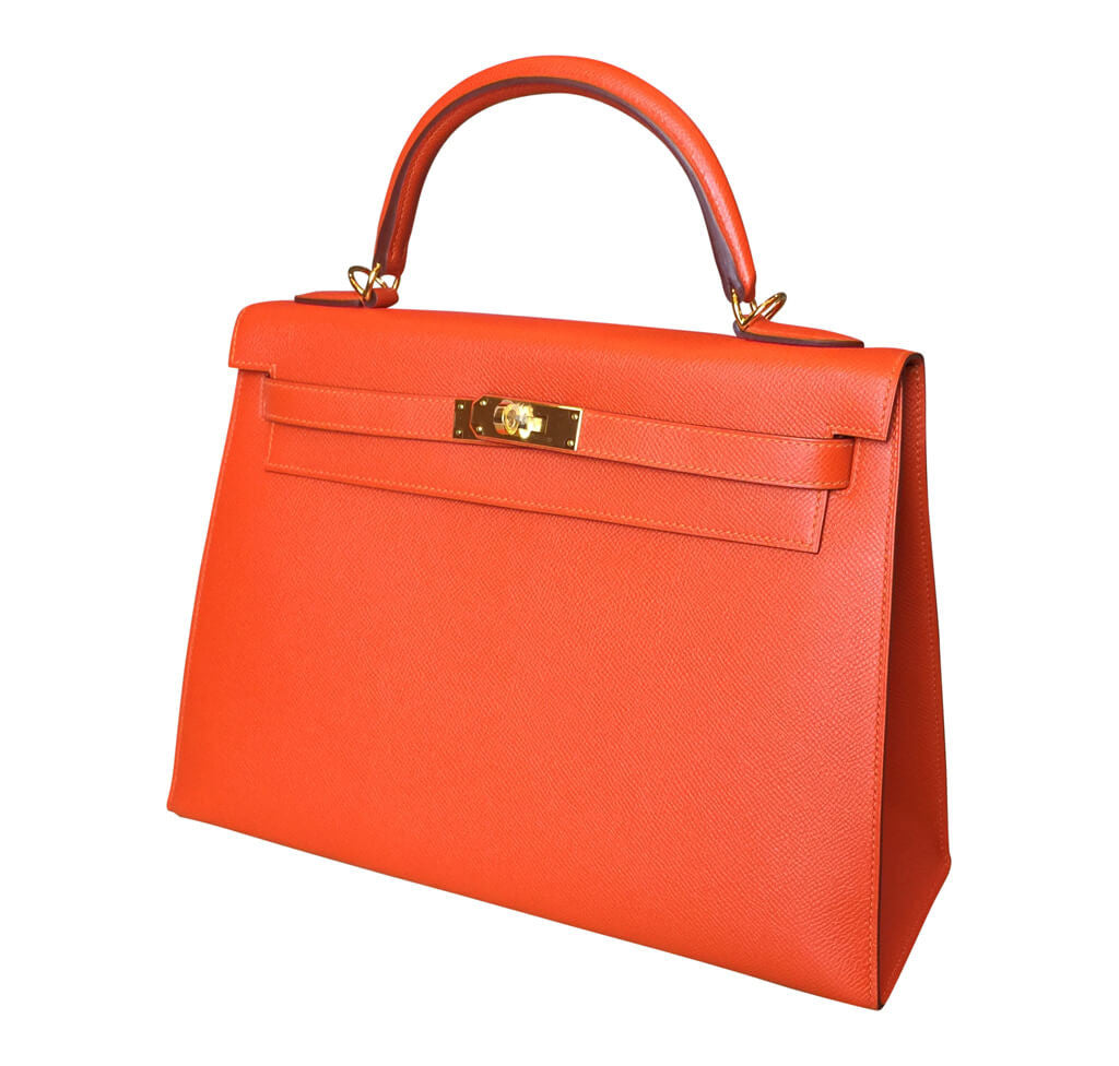 Hermès Sellier 32 Kelly Feu Epsom Bag GHW、mySite、garminoutage.com