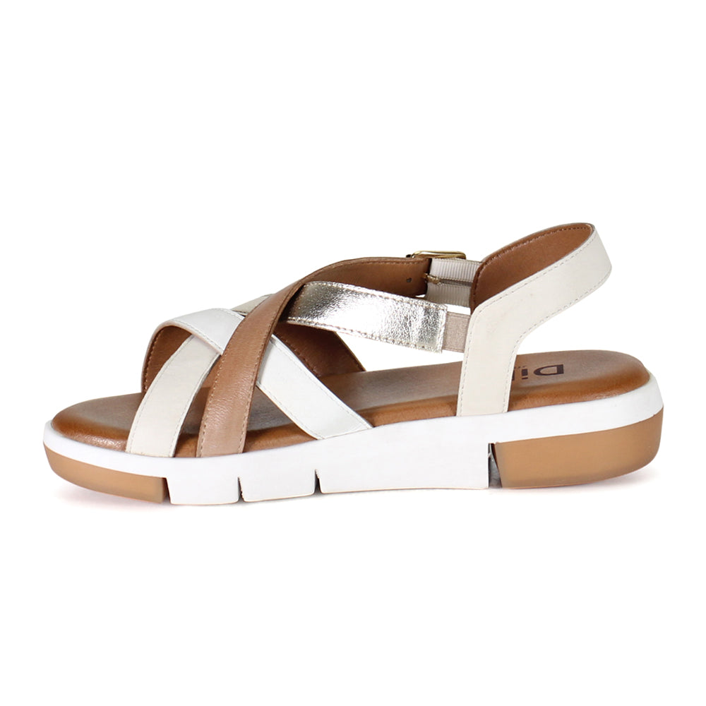 Dar Ling Metallic Strappy Wedge Sandals、mySite、gtrtttuynbv