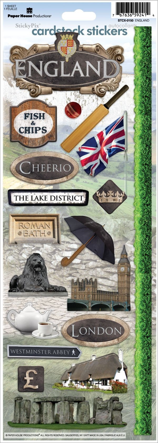  Scrapbook Stickers - England、mySite、ghnorth