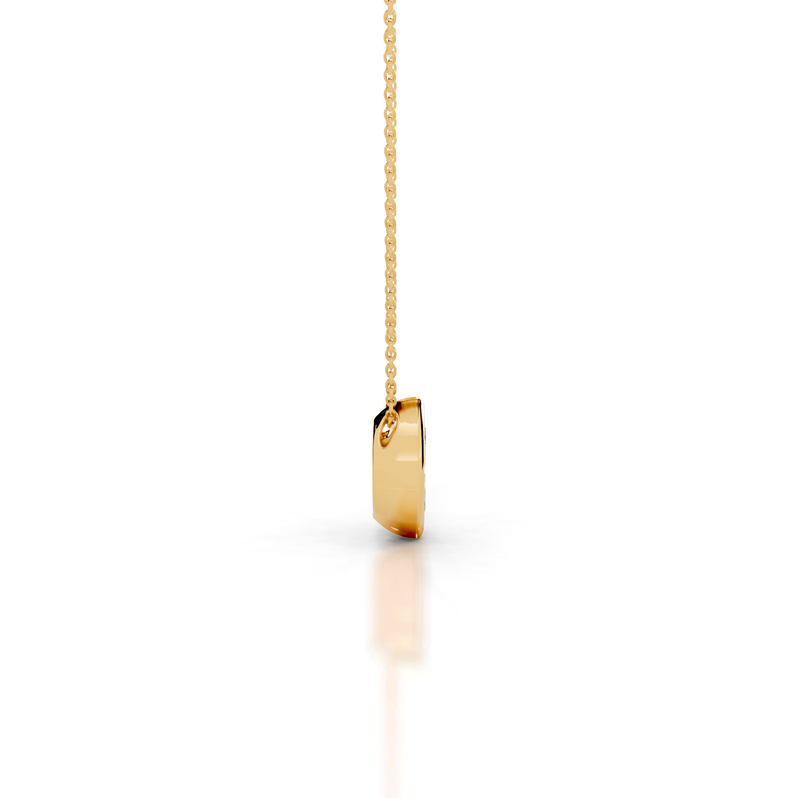 Gianna Lab Grown Diamond Pendant - 18K Yellow Gold、mySite、hinf8tx79