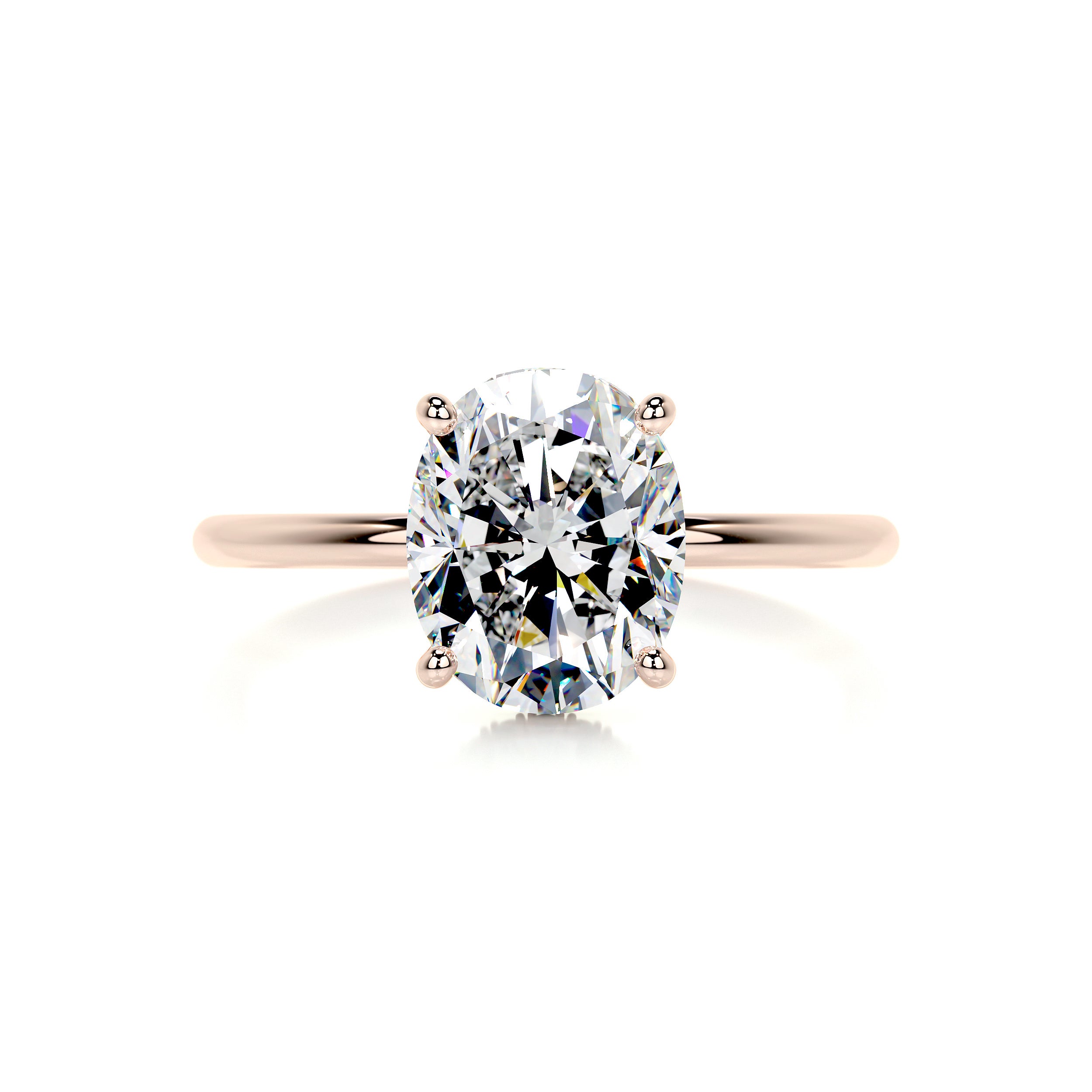 Willow Moissanite & Diamond Ring -14K Rose Gold、mySite、hinf8tx79