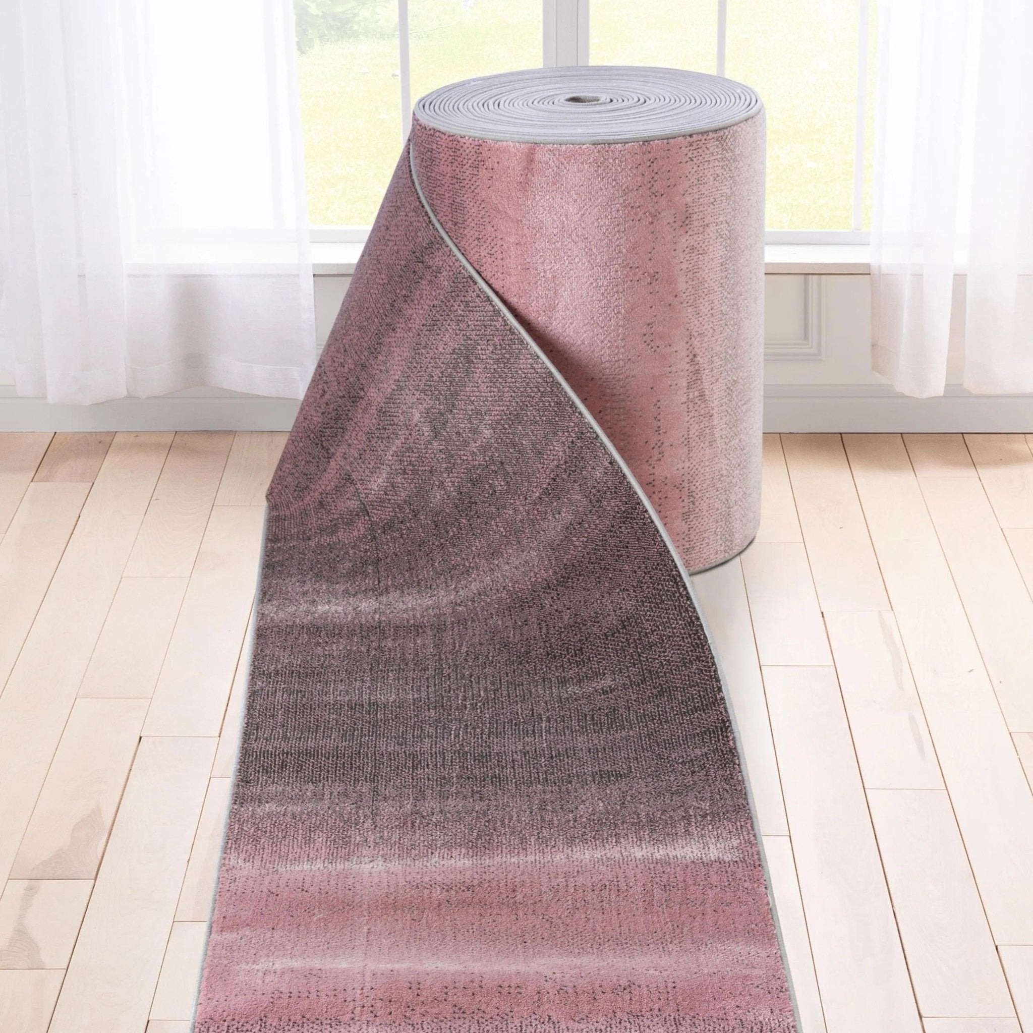 Custom Size Runner Emine Abstract Ombre Modern Blush 27 Inch Wide x Choose Your Length Hallway Runner Rug、mySite、gigharbornorthrealestate