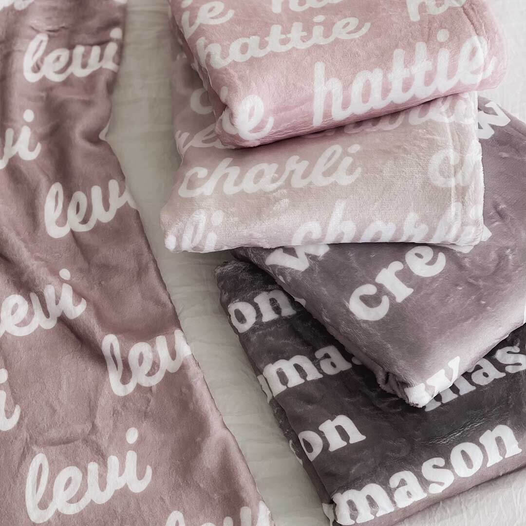  Pastel Neutrals Personalized Color Blanket、mySite、layawaytickets