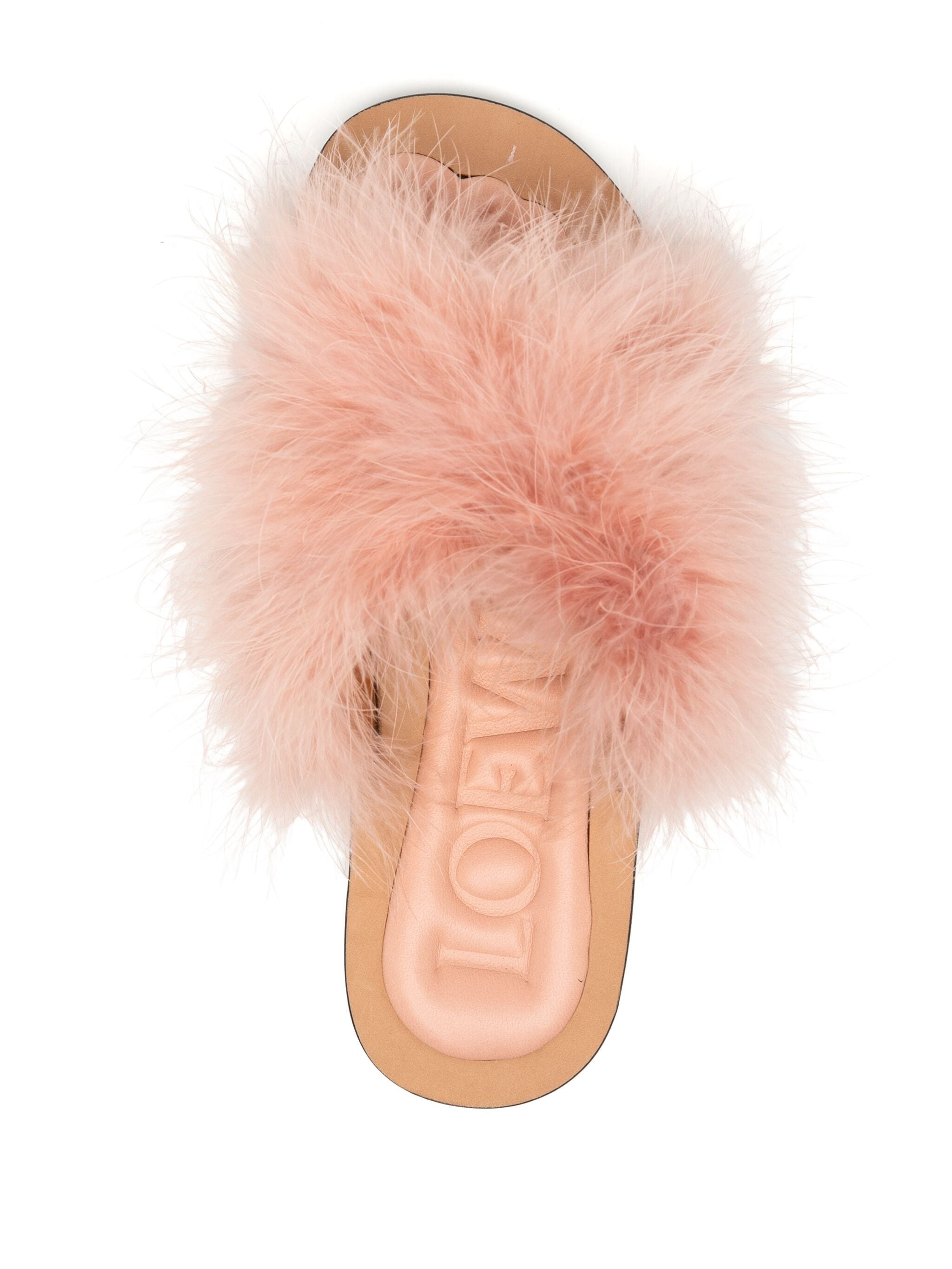 Loewe Pink Fluffy Sandals、mySite、garminoutage.com