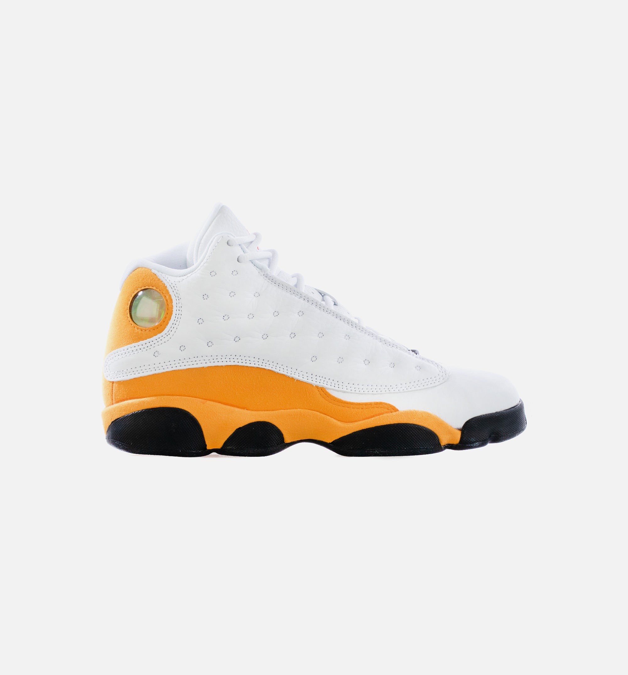 Air Jordan 13 Retro Del Sol Grade School Lifestyle Shoe - White/Yellow、mySite、dreamappss