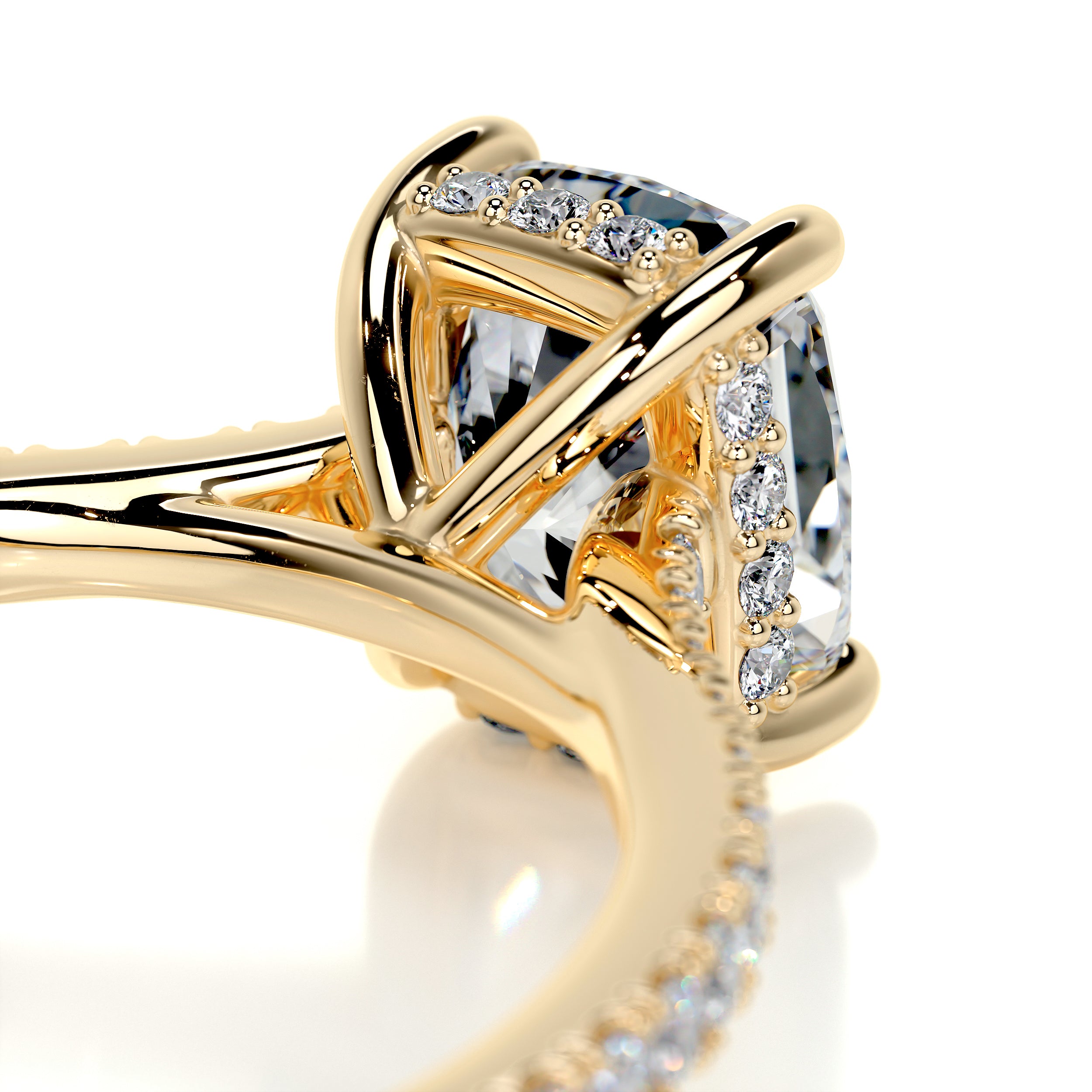 Deandra Diamond Engagement Ring -18K Yellow Gold、mySite、hinf8tx79