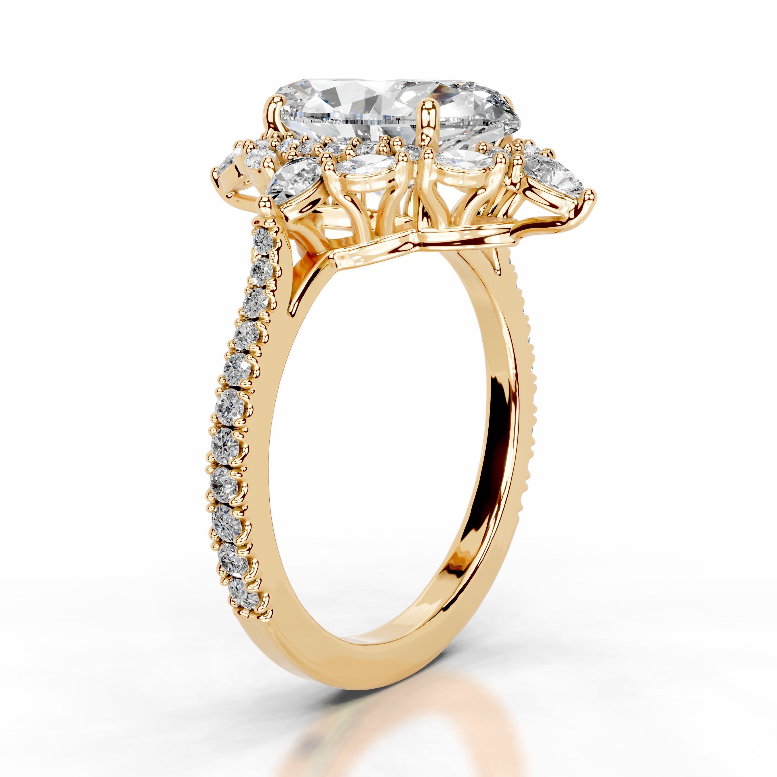 Fernanda Diamond Engagement Ring - 18K Yellow Gold、mySite、hinf8tx79