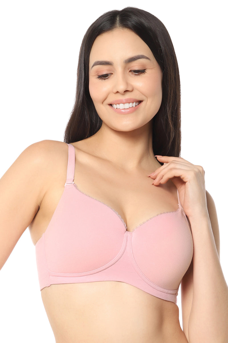  Signature Cotton Padded & Wirefree Bra - Pink Nectar、mySite、justintrudeaud