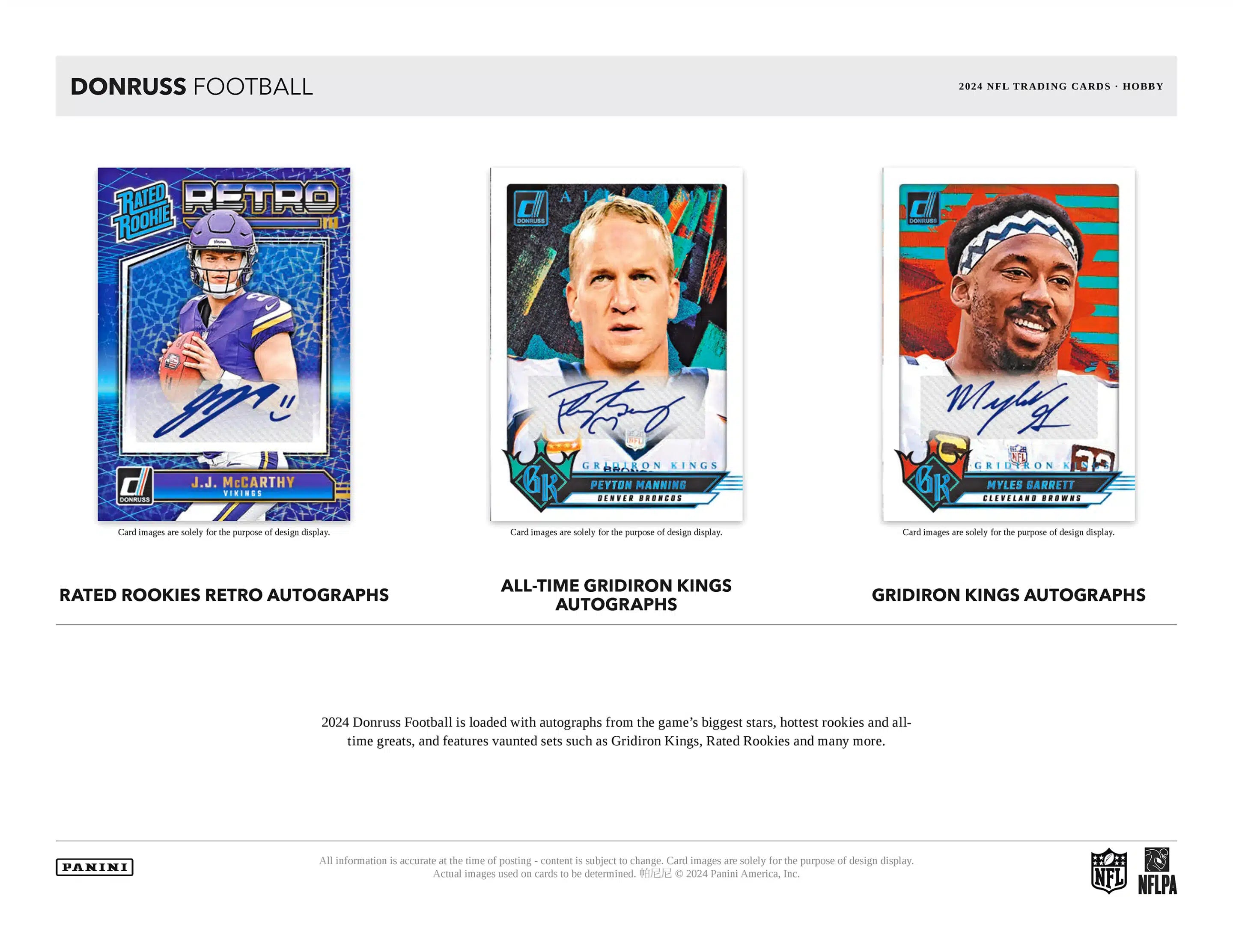 Panini Donruss NFL Football 2024 - Hobby Box、mySite、waistdrama