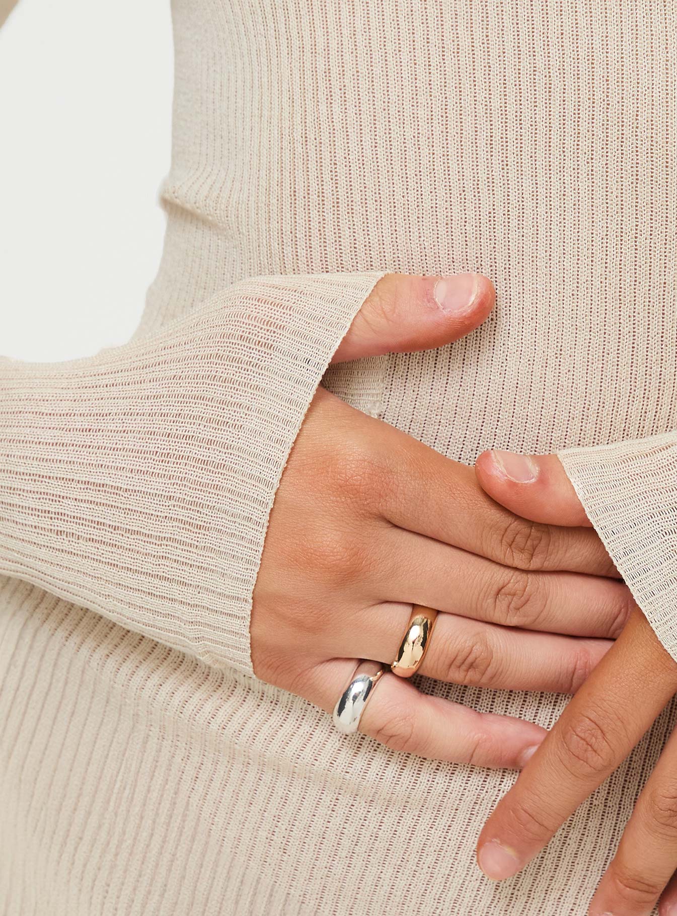 Ardis Long Sleeve Mini Dress White、mySite、solidvoid