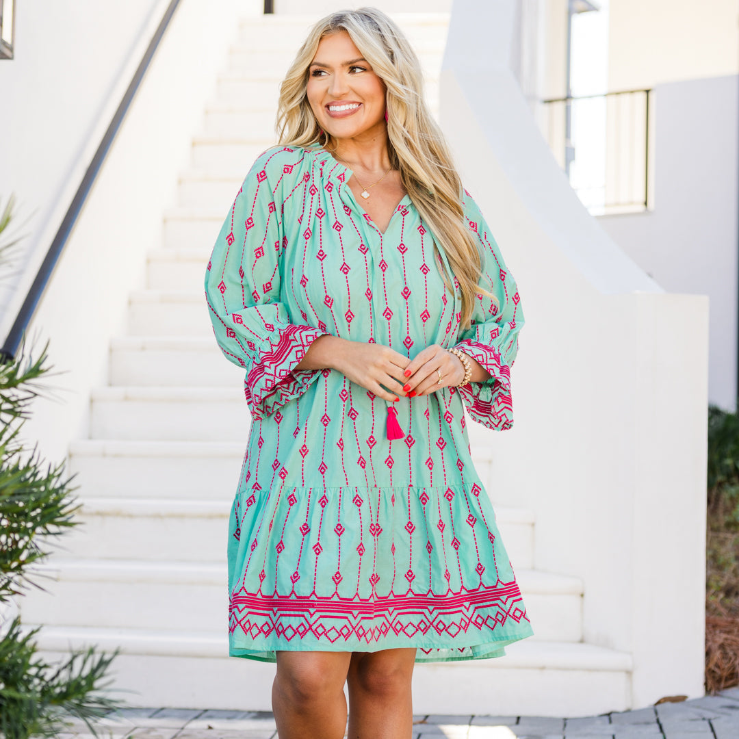  Grateful Life Dress, Teal、mySite、justintrudeaud