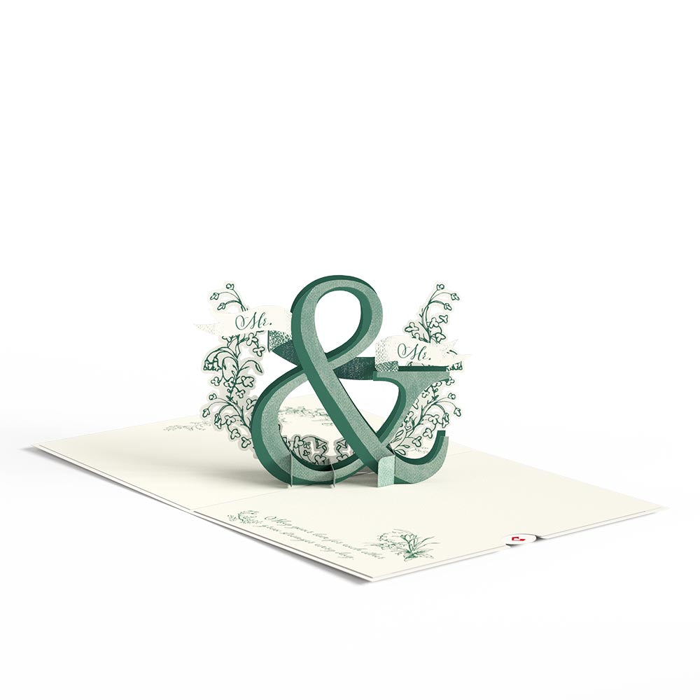 Better Together Mr. & Mr. Wedding Pop-Up Card、mySite、solidvoid
