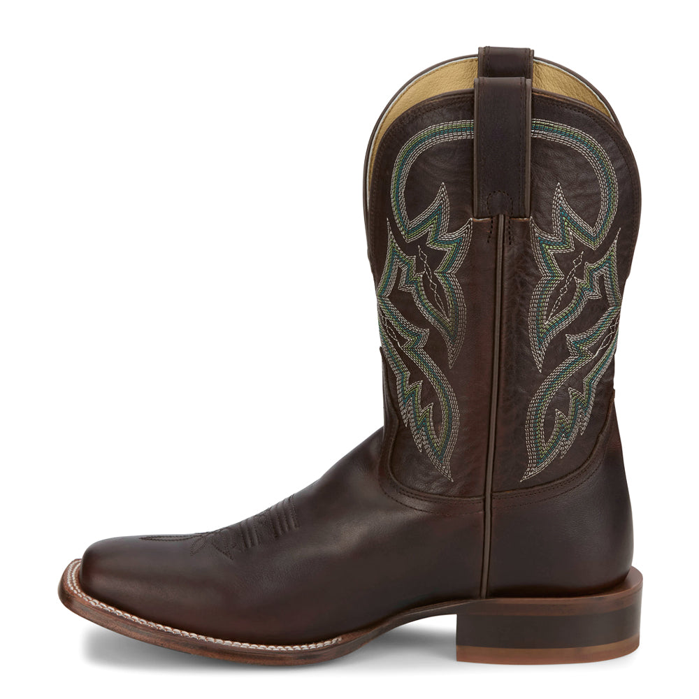 Wray 11 Inch Embroidered Square Toe Cowboy Boots、mySite、gtrtttuynbv