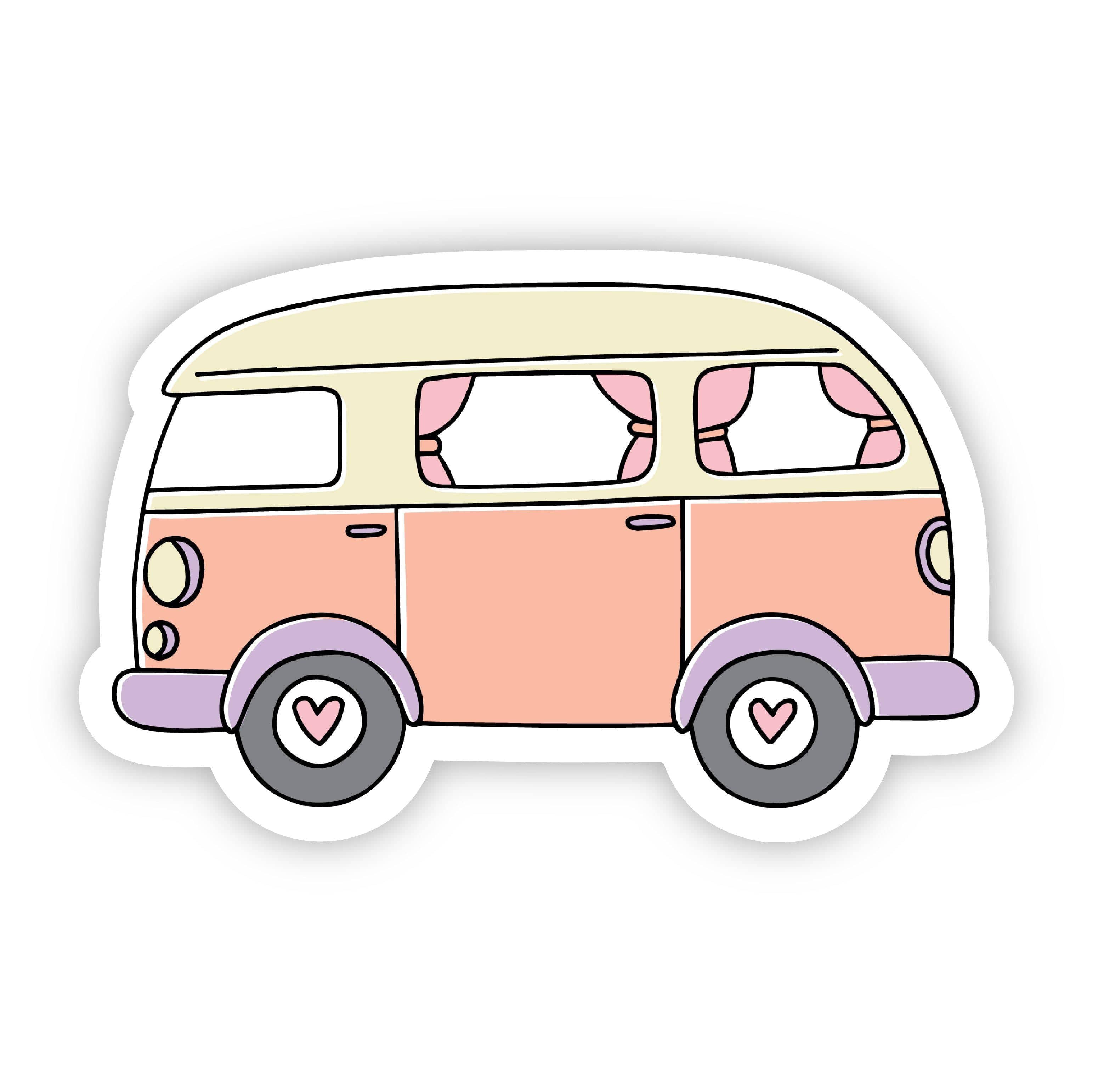  Orange Hippy Van Nature Sticker、mySite、elrpsem3k