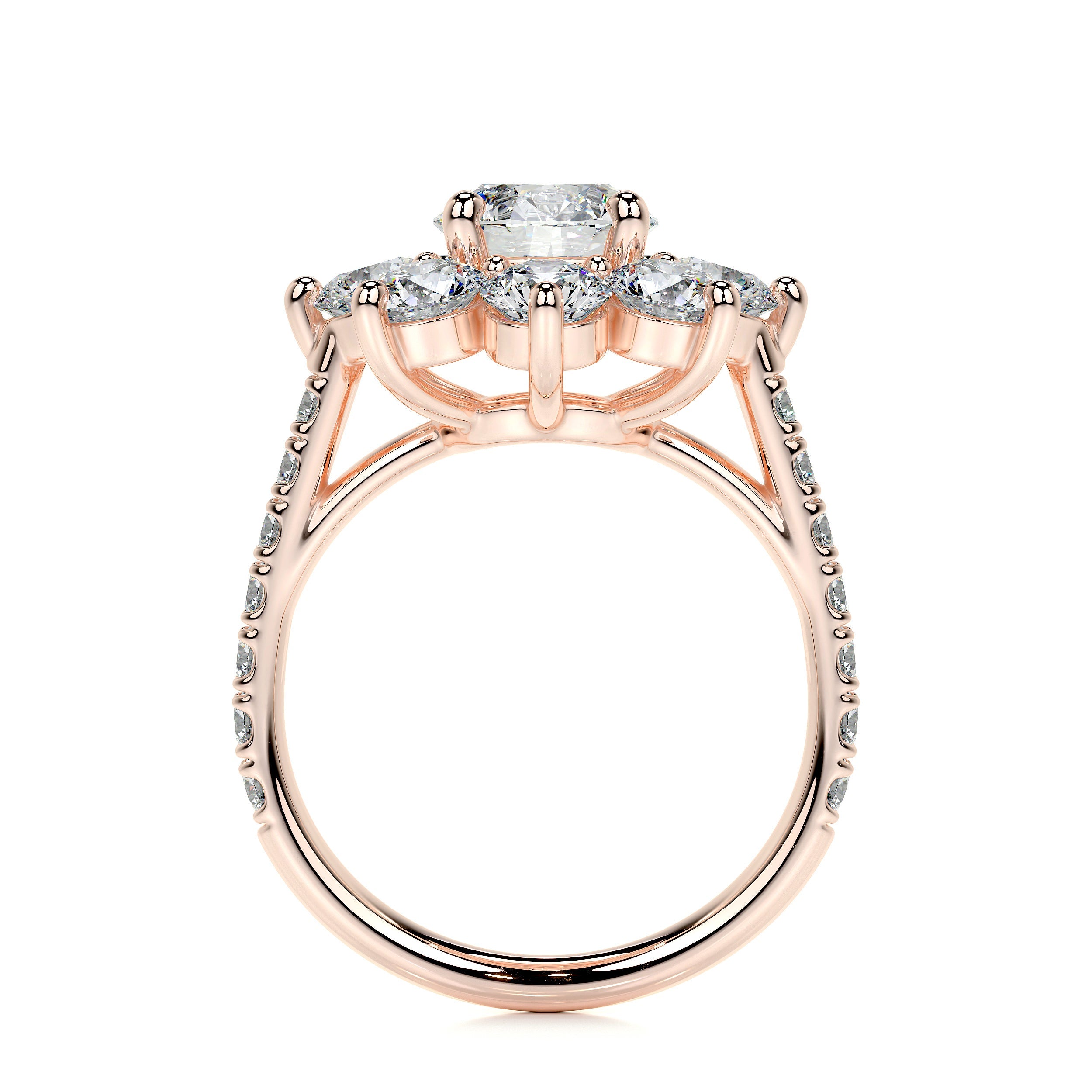 La Fleur Lab Grown Diamond Ring -14K Rose Gold、mySite、hinf8tx79