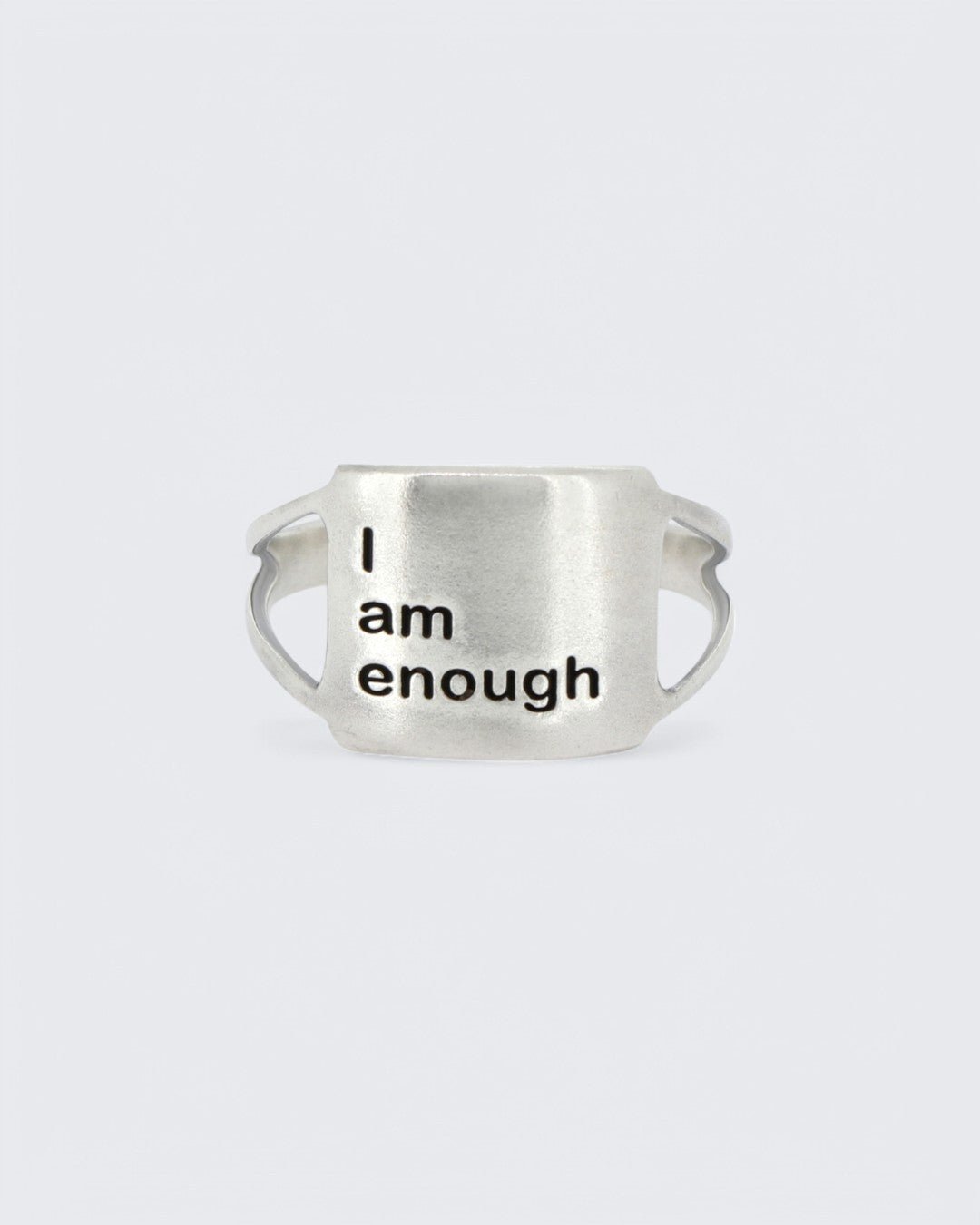 I Am Enough Sterling Silver Ring、mySite、topwebapps