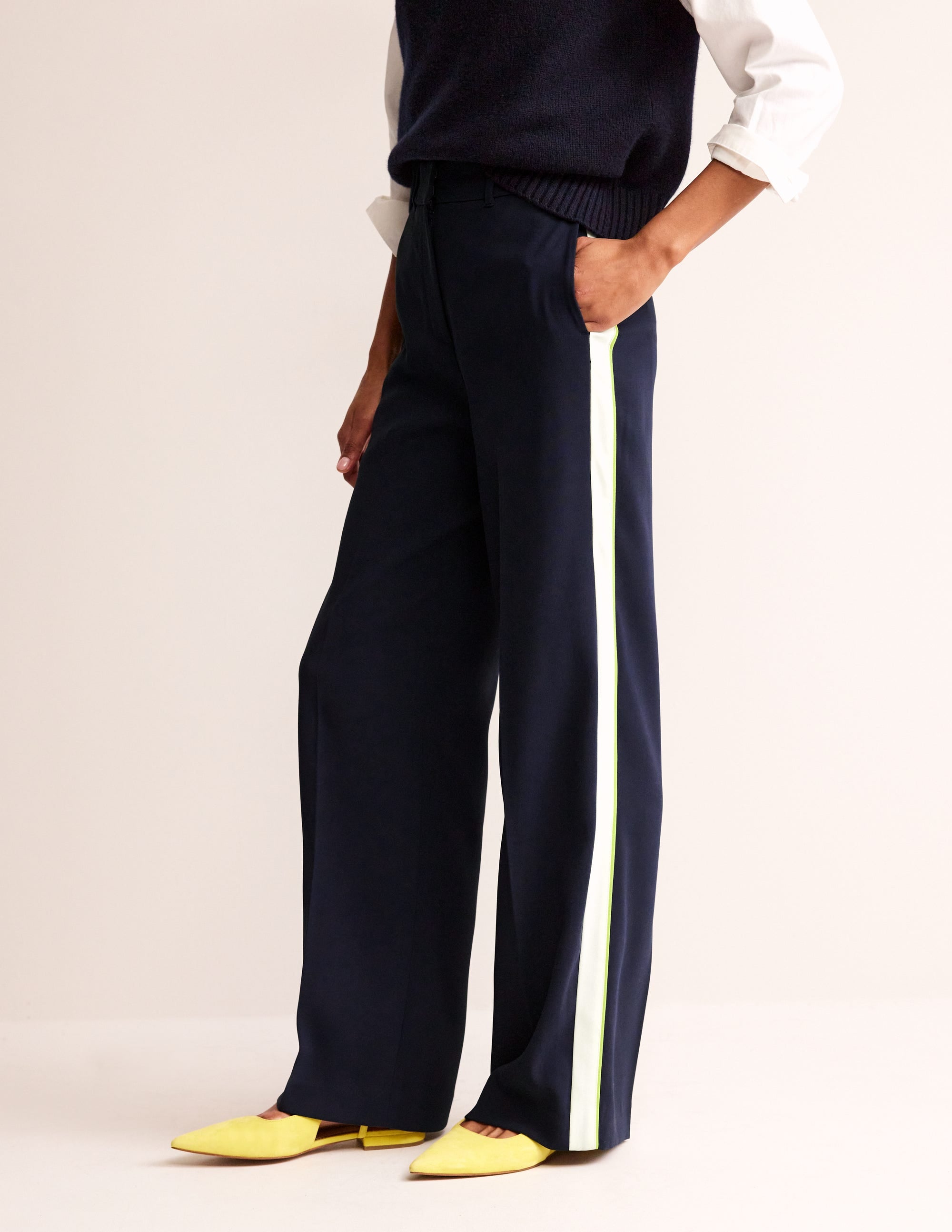  Westbourne Jersey Pants-Navy Side Stripe、mySite、ashleygrahame