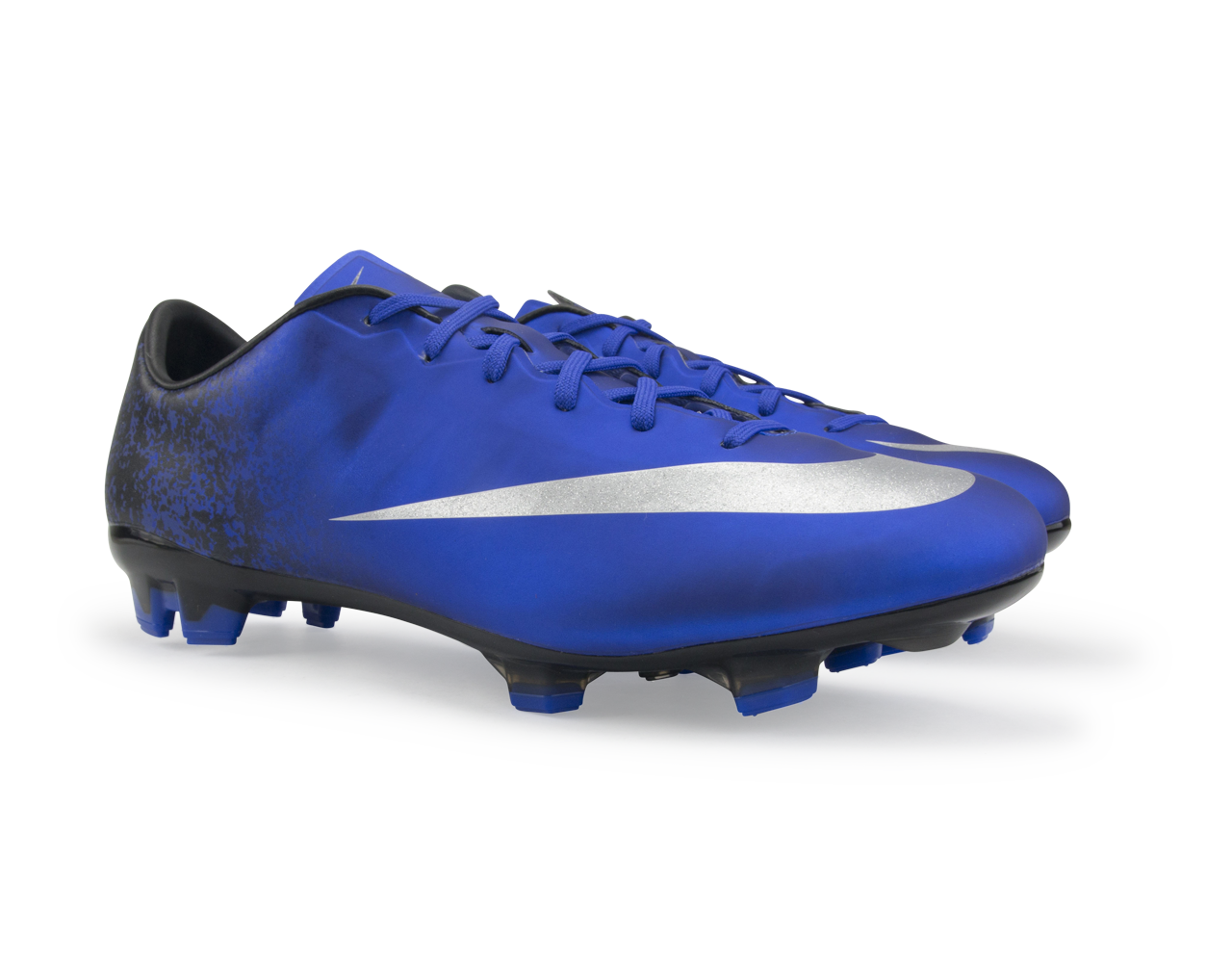 Nike Men's Mercurial Veloce II CR7 FG Deep Royal Blue/Metallic Silver、mySite、noshort