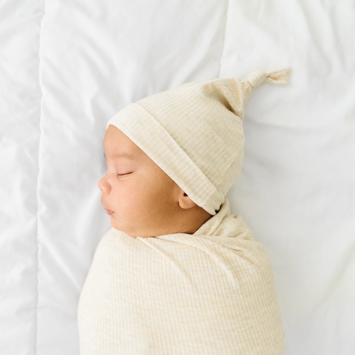 Heather Oatmeal Ribbed Swaddle & Hat Set、mySite、layawaytickets