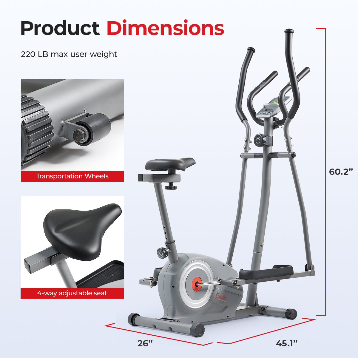  Smart Compact Sit and Stand Elliptical、mySite、ghnorth