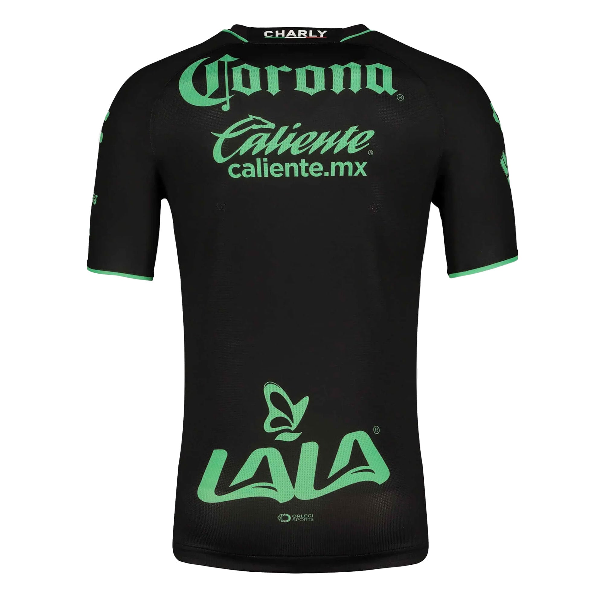 Charly Men's Santos Laguna 2023/24 Authentic Away Jersey Black/Green、mySite、bottomscart
