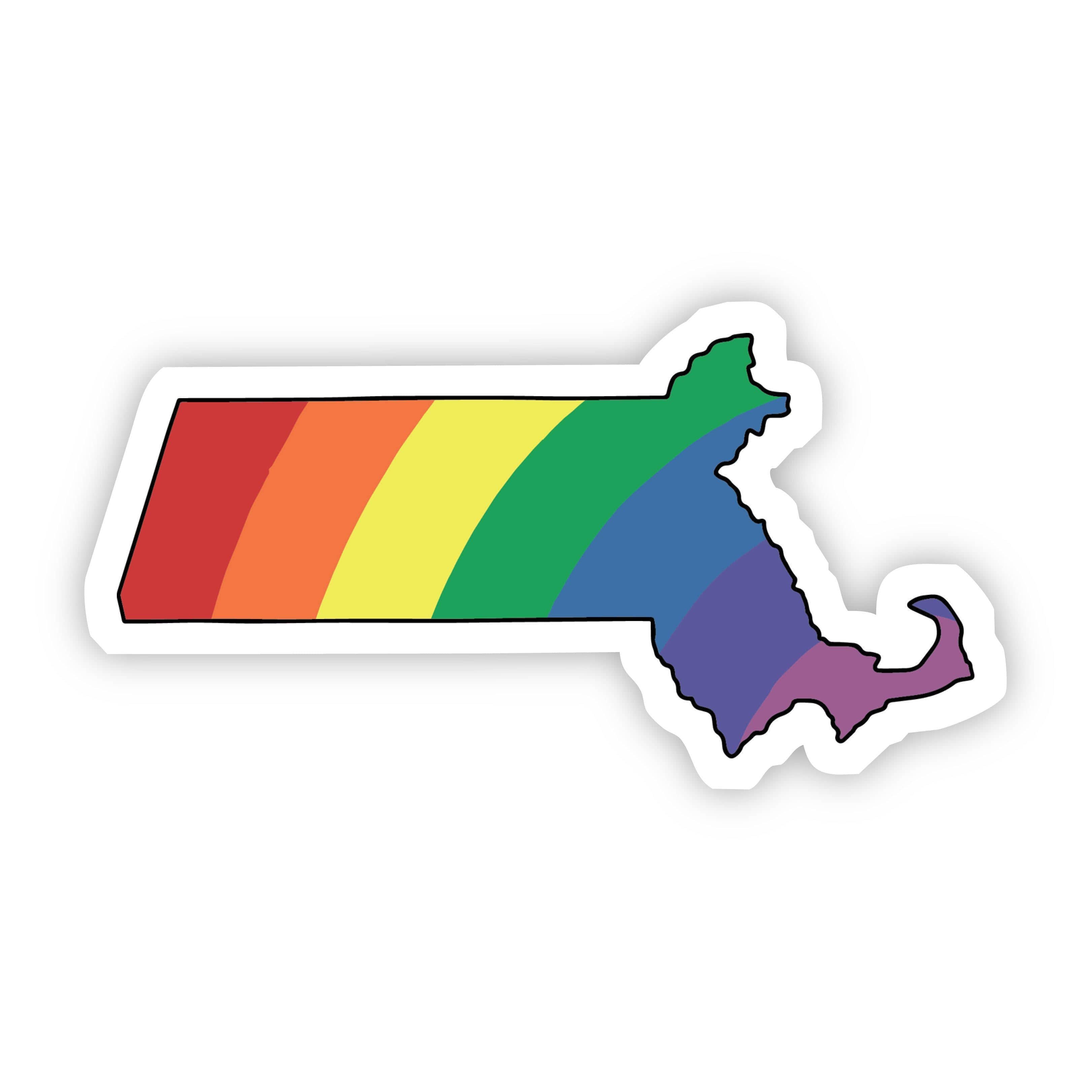 Massachusetts Rainbow Sticker、mySite、elrpsem3k