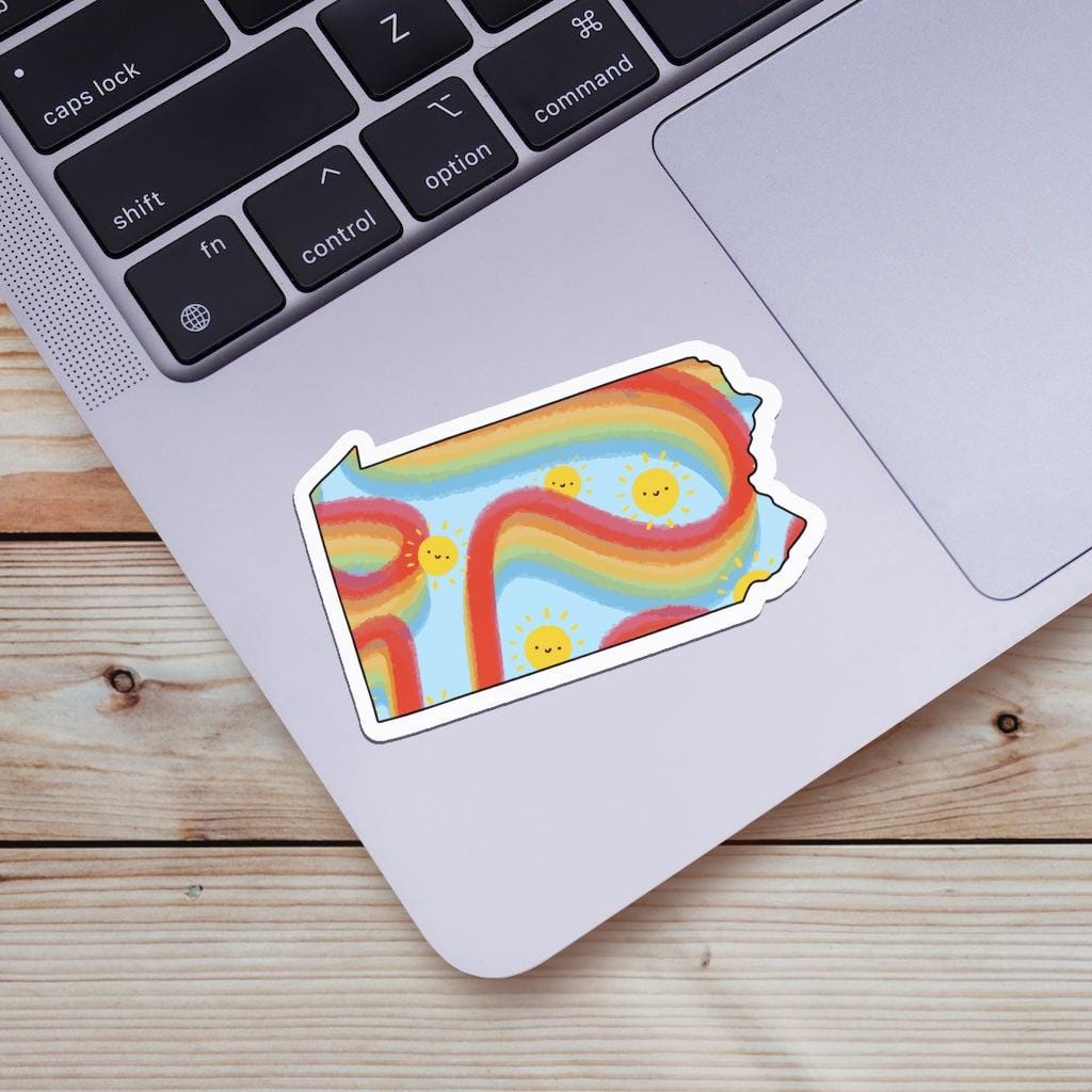  Pennsylvania Rainbow Fun Sticker、mySite、elrpsem3k