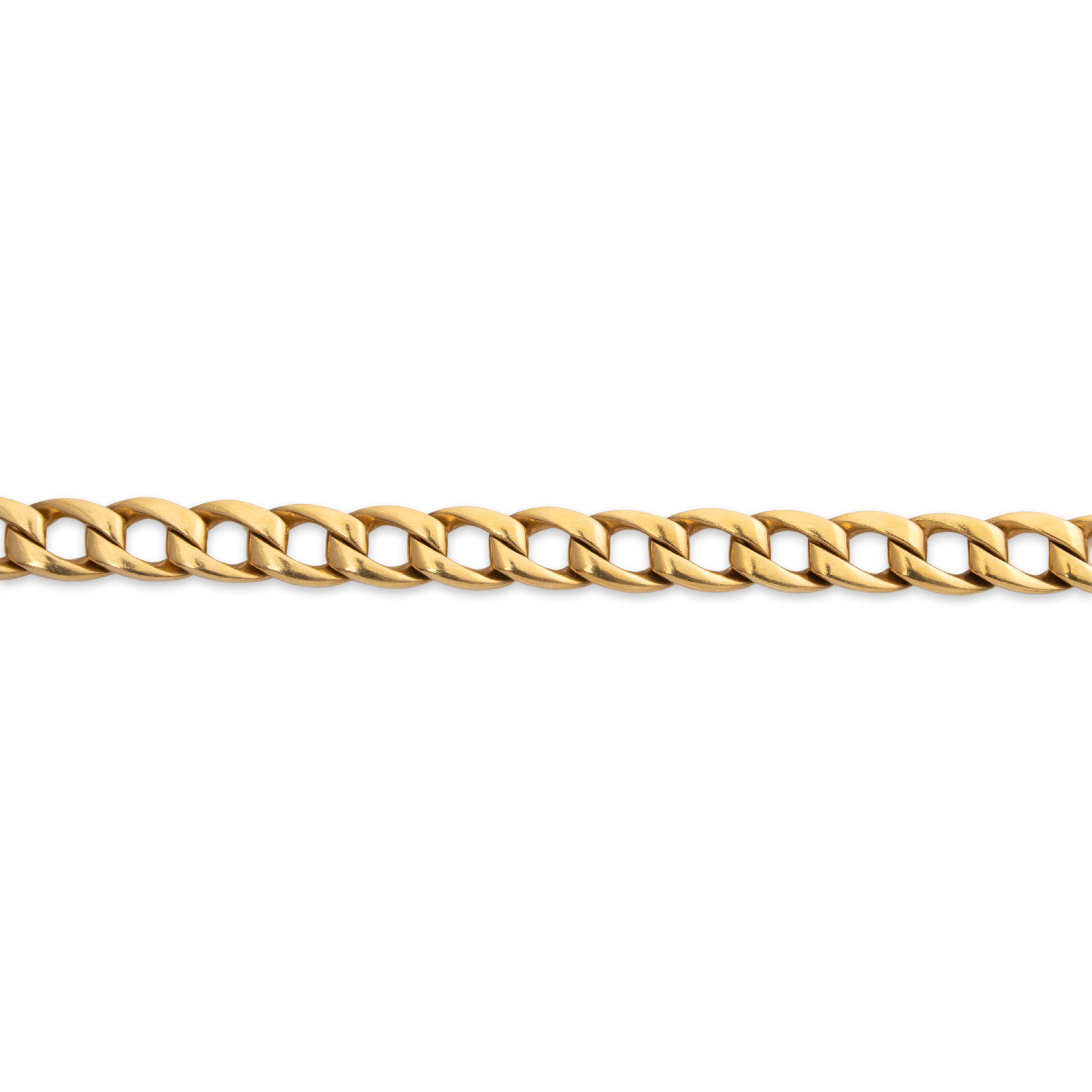 Heavy Cartier French 18k Yellow Gold Curb Link Necklace 16、mySite、hinf8tx79