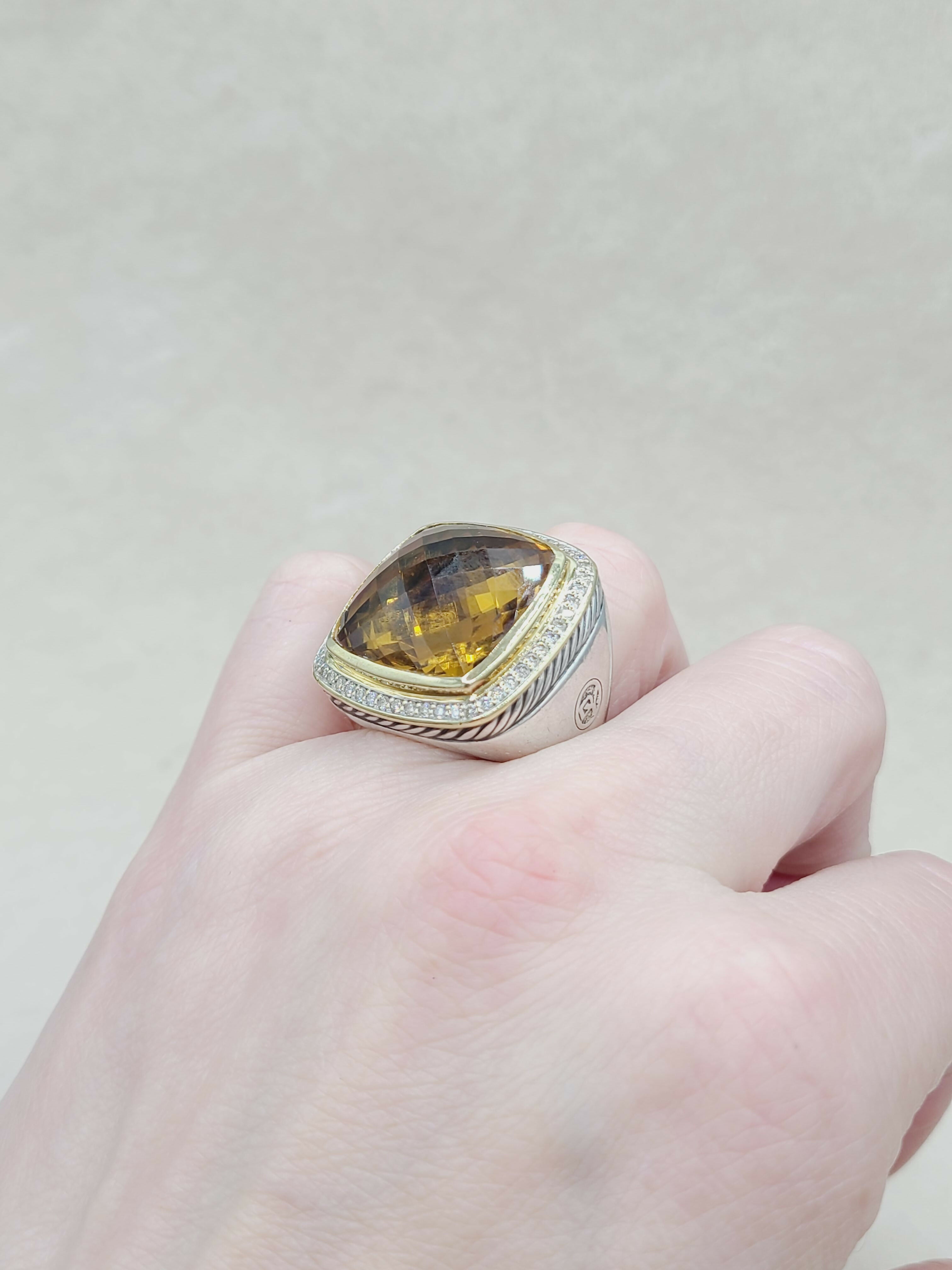 David Yurman Albion Ring 20mm Citrine & Diamonds、mySite、hinf8tx79