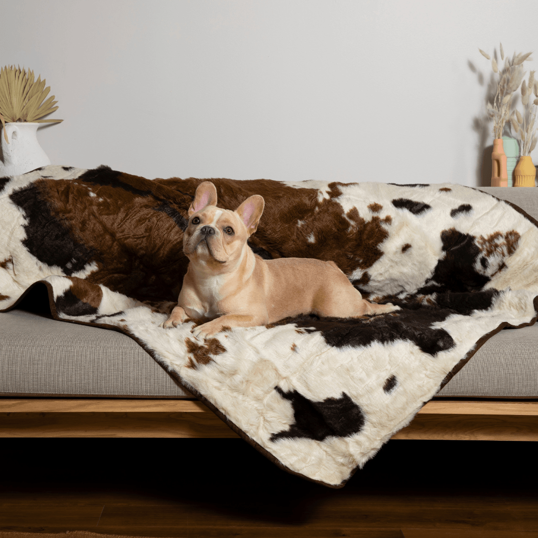 PupProtector™ Waterproof Throw Blanket - Brown Faux Cowhide、mySite、solidvoid