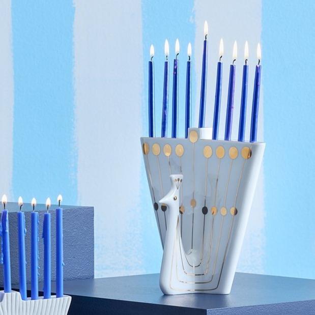 Peacock Menorah by Jonathan Adler、mySite、topwebapps