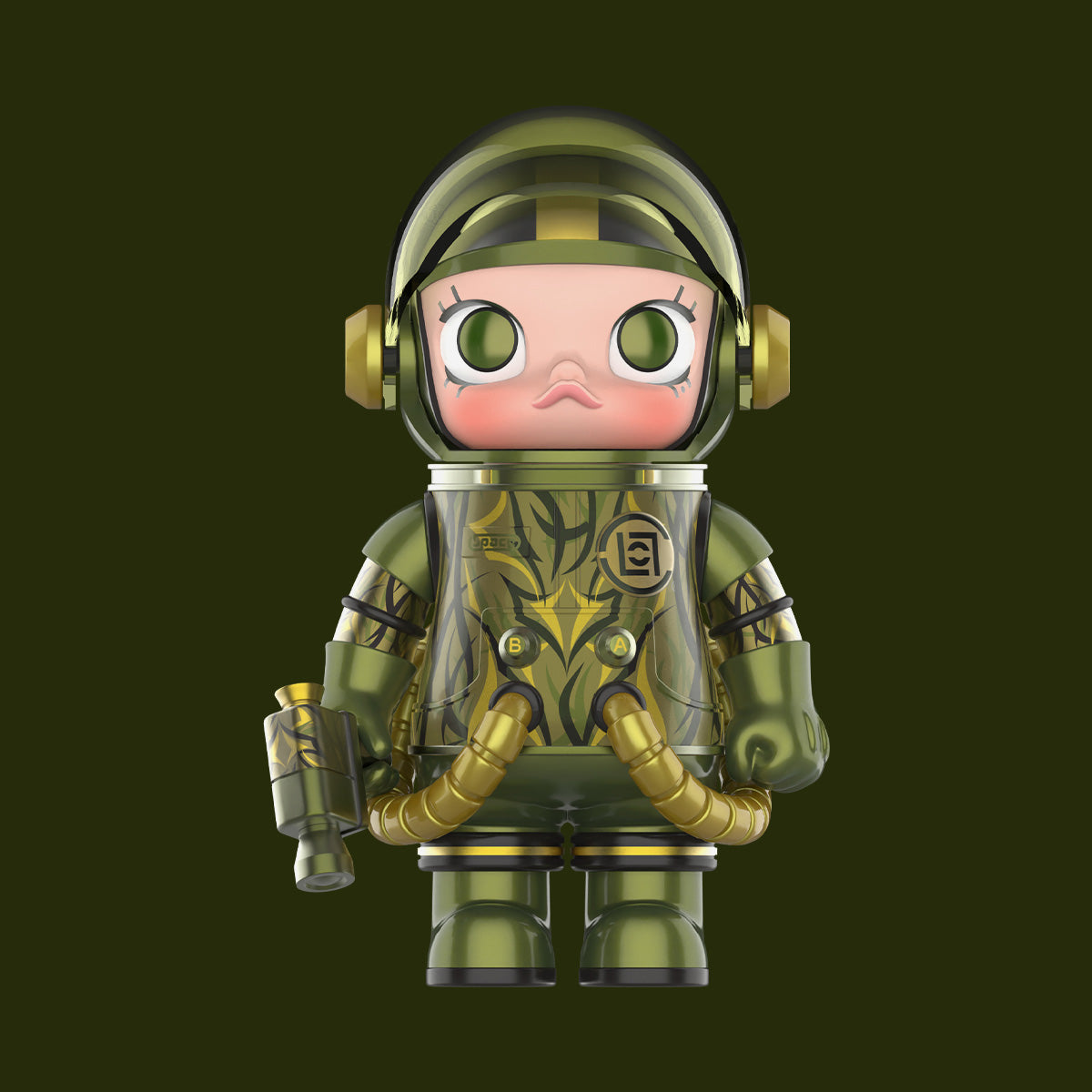  POP MART MEGA SPACE MOLLY 100% CLOT-Olive Alienegra、mySite、greenlandpopulation