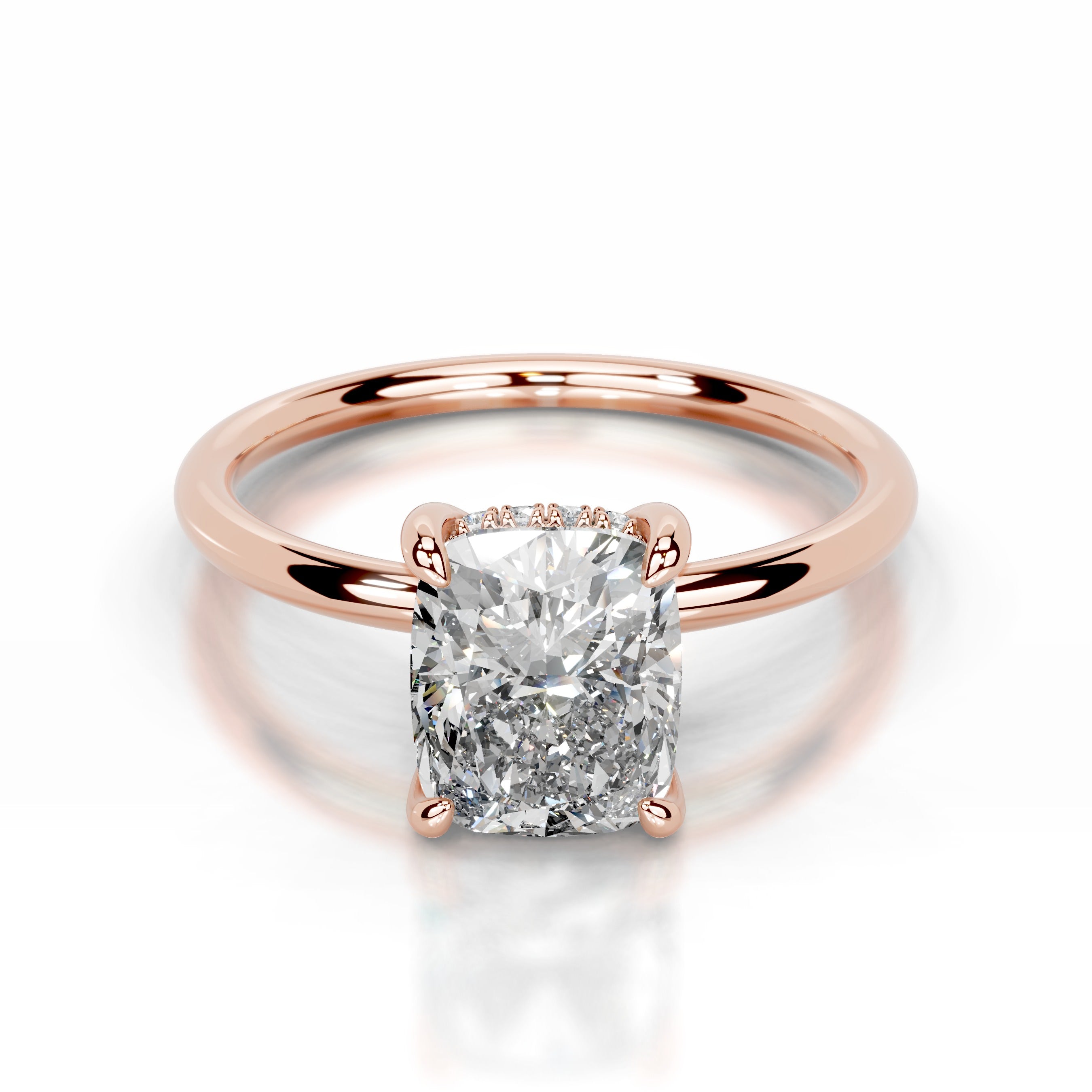 Willow Lab Grown Diamond Ring - 14K Rose Gold、mySite、hinf8tx79