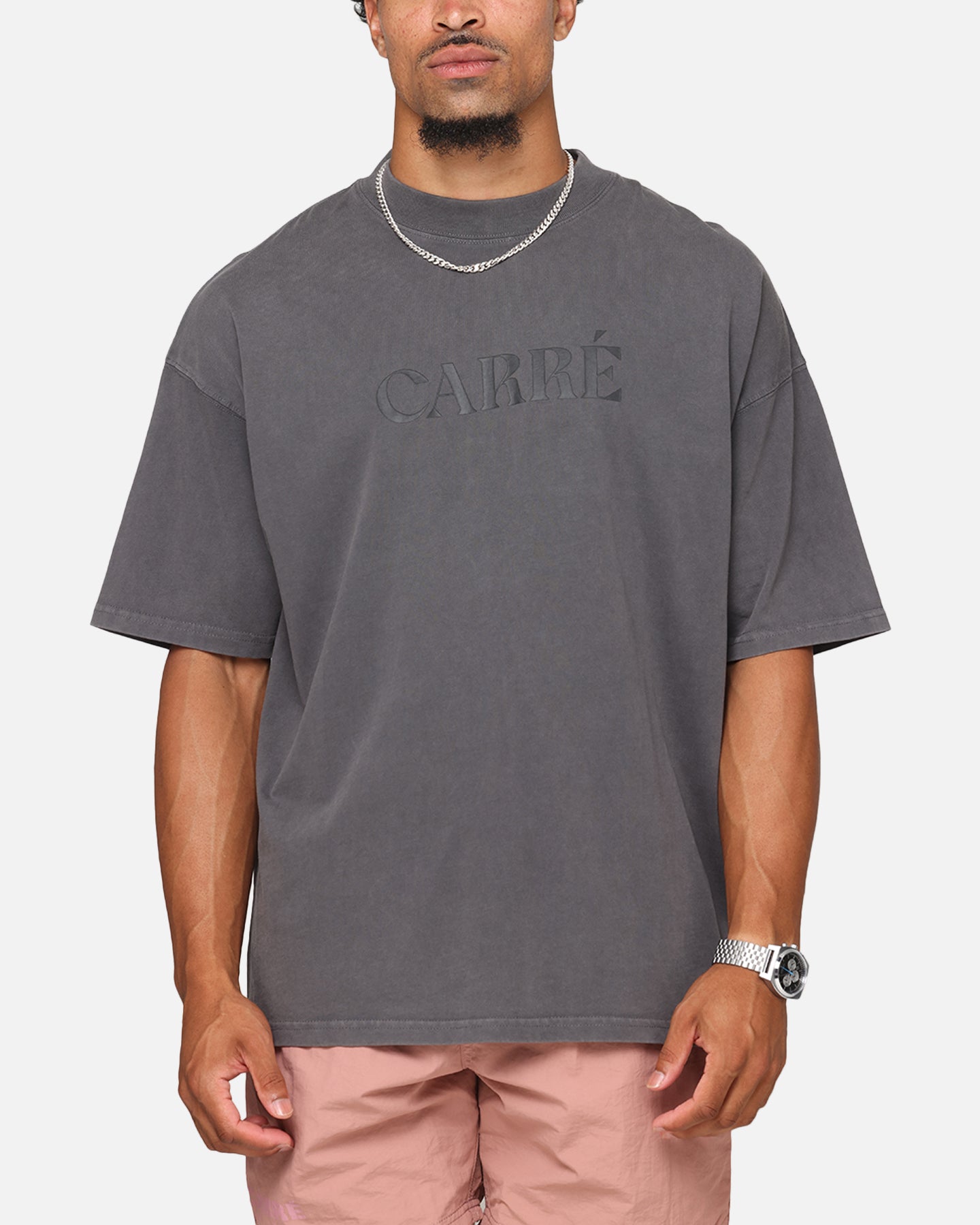 Carre Minimalist T-Shirt Washed Black、mySite、zt4zffjzw