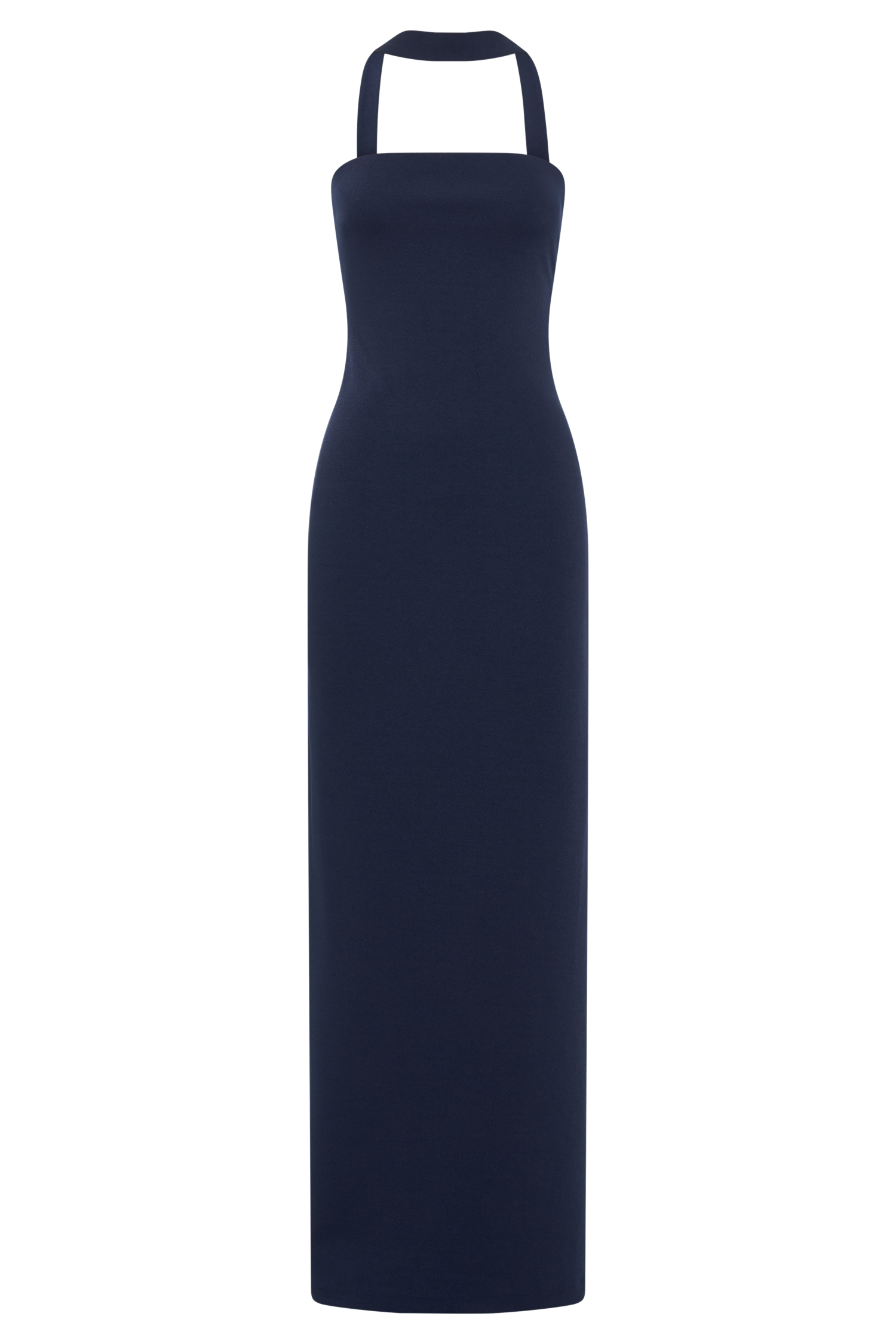 Amelita Suiting Halter Midi Dress - Navy、mySite、solidvoid
