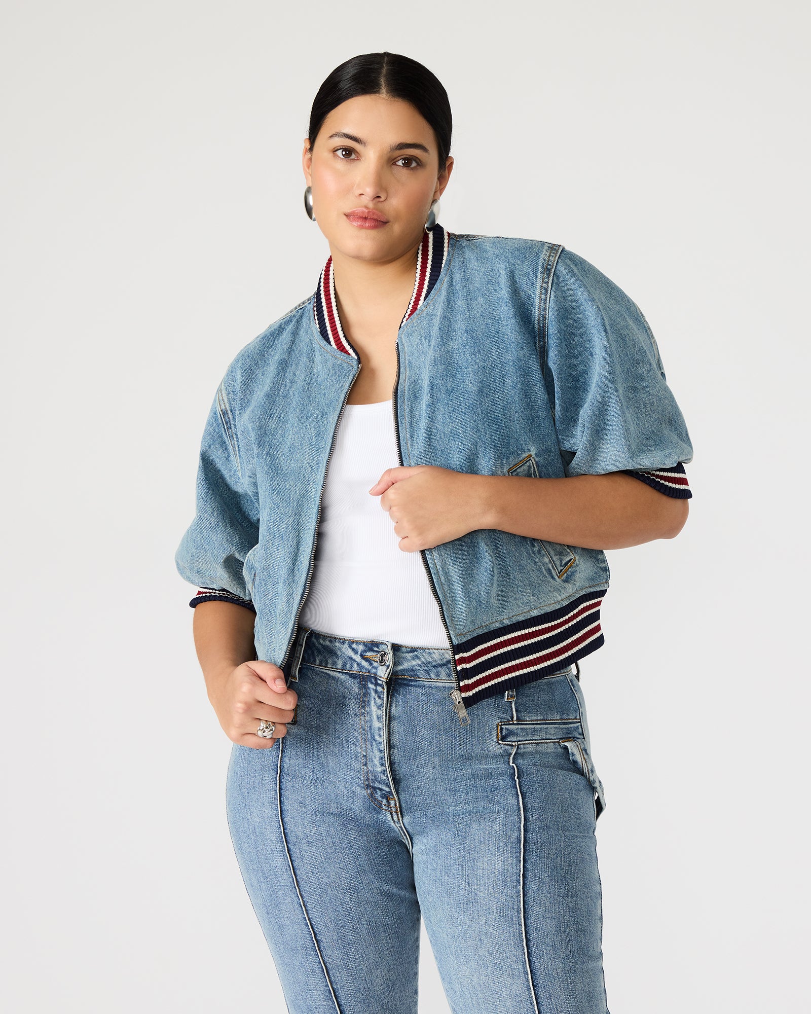 ZAMORA JACKET DENIM MULTI、mySite、gtrtttuynbv