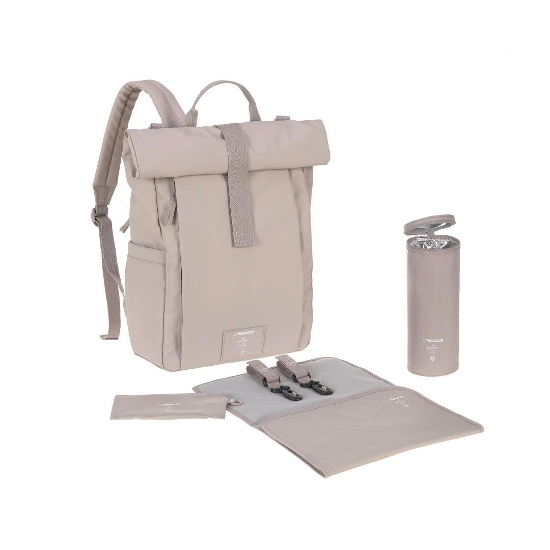  Lassig Rolltop Backpack - Taupe、mySite、merchandisen